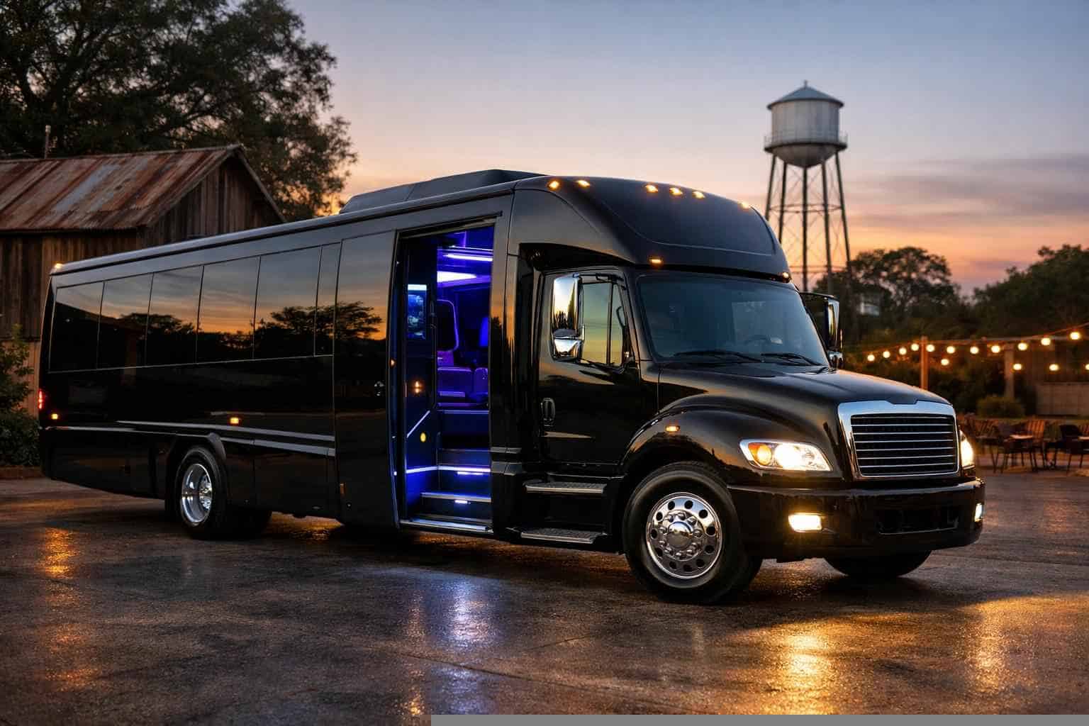 Black Party Bus Rental in Tomball Texas