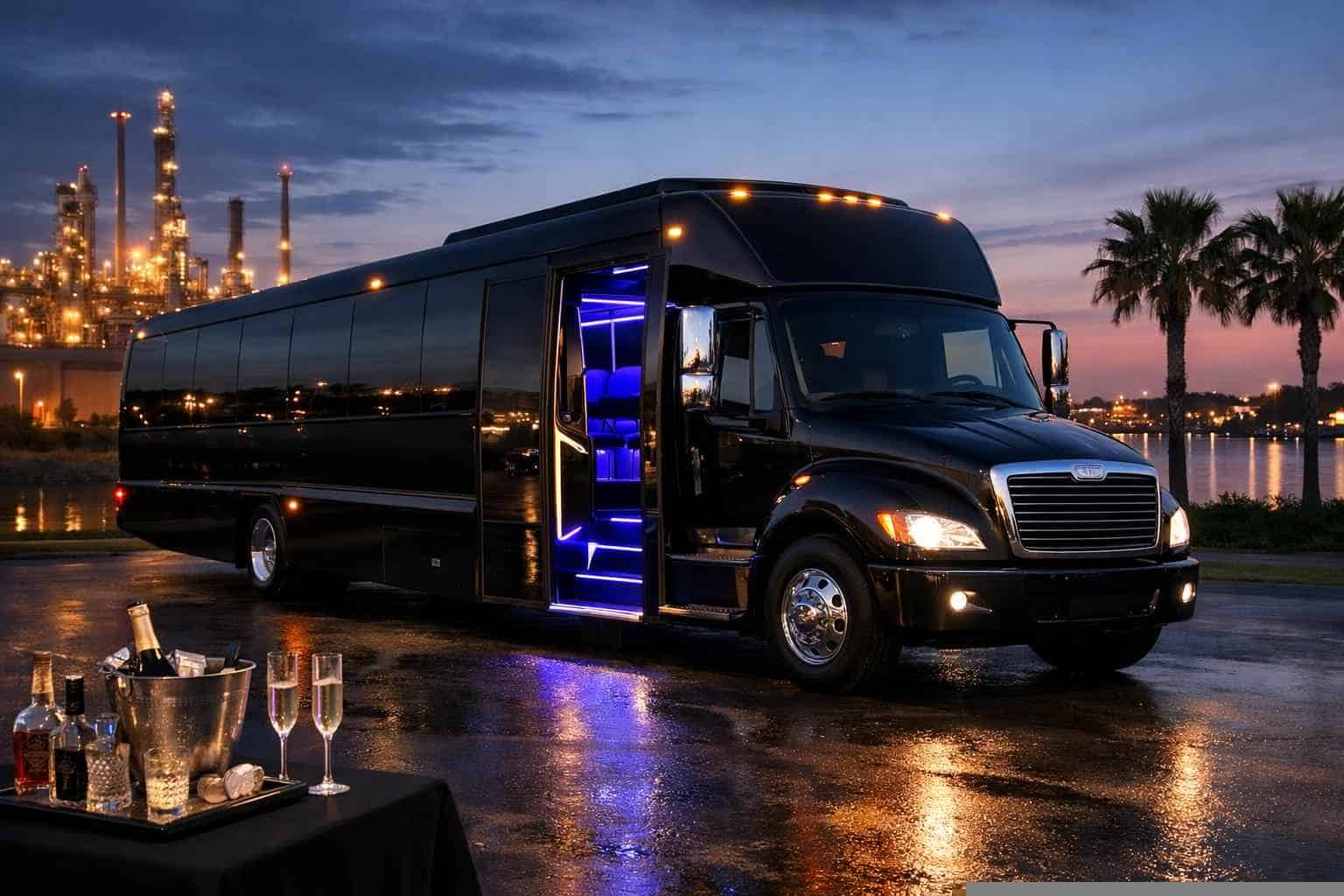 Black Party Bus Rental Near Me Deer Park TX