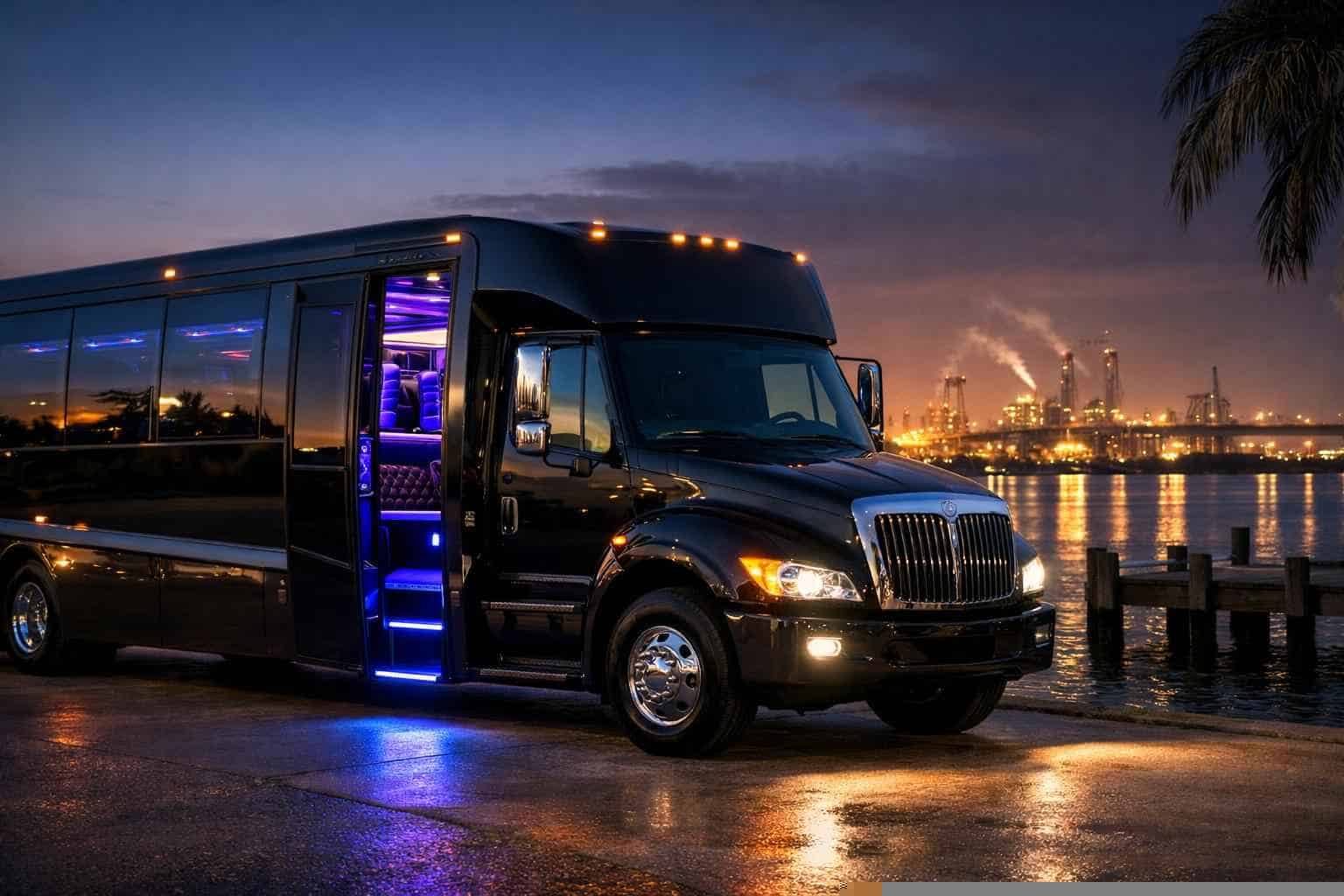 Black Party Bus Rental Near Me La Porte TX