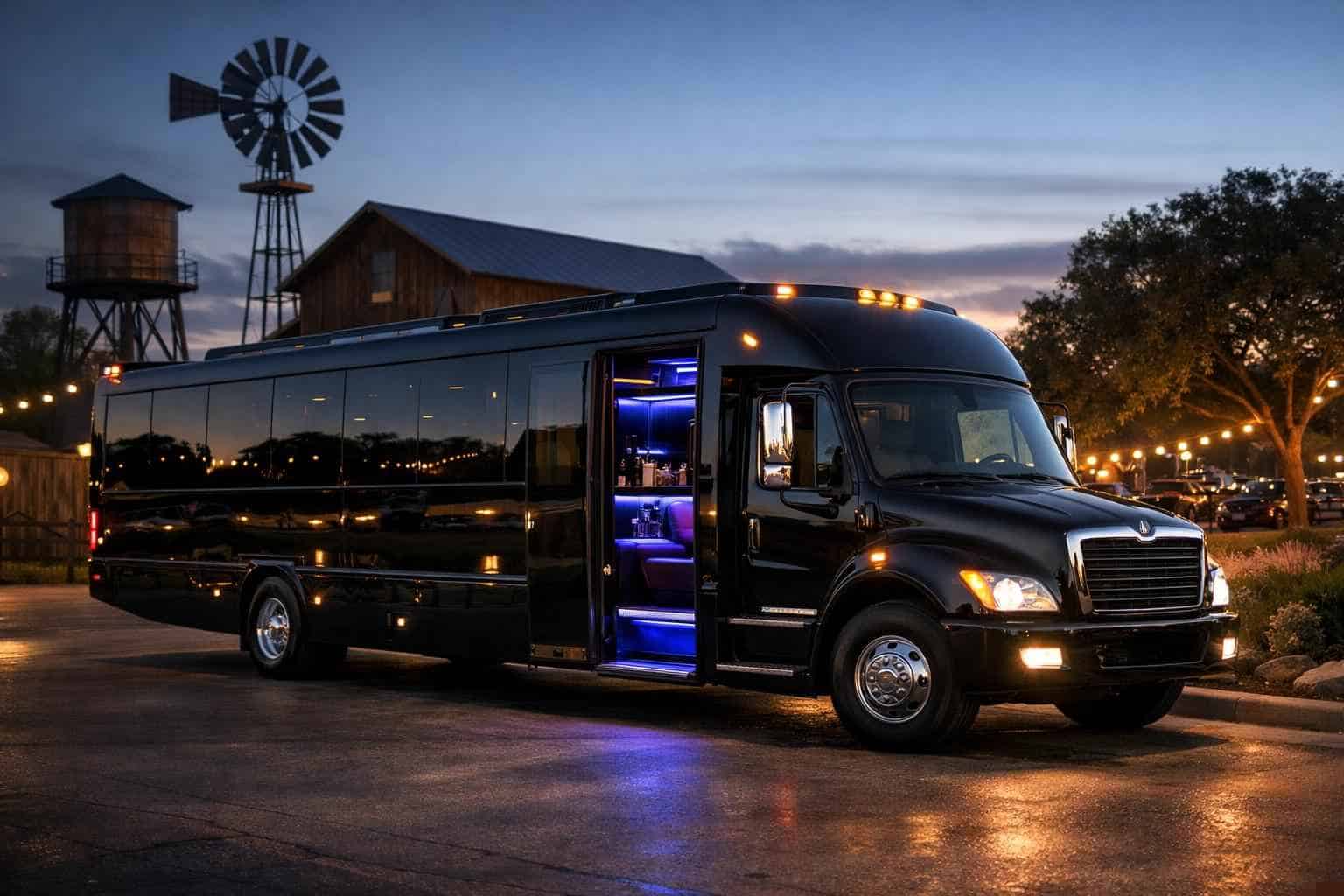 Black Party Bus Rental Near Me Tomball TX