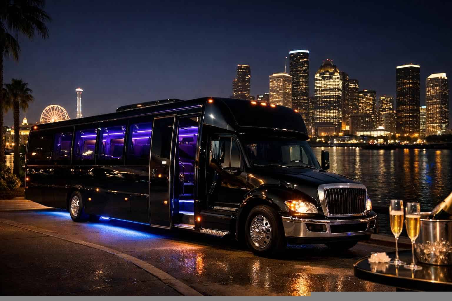Black Party Bus Service Texas City TX