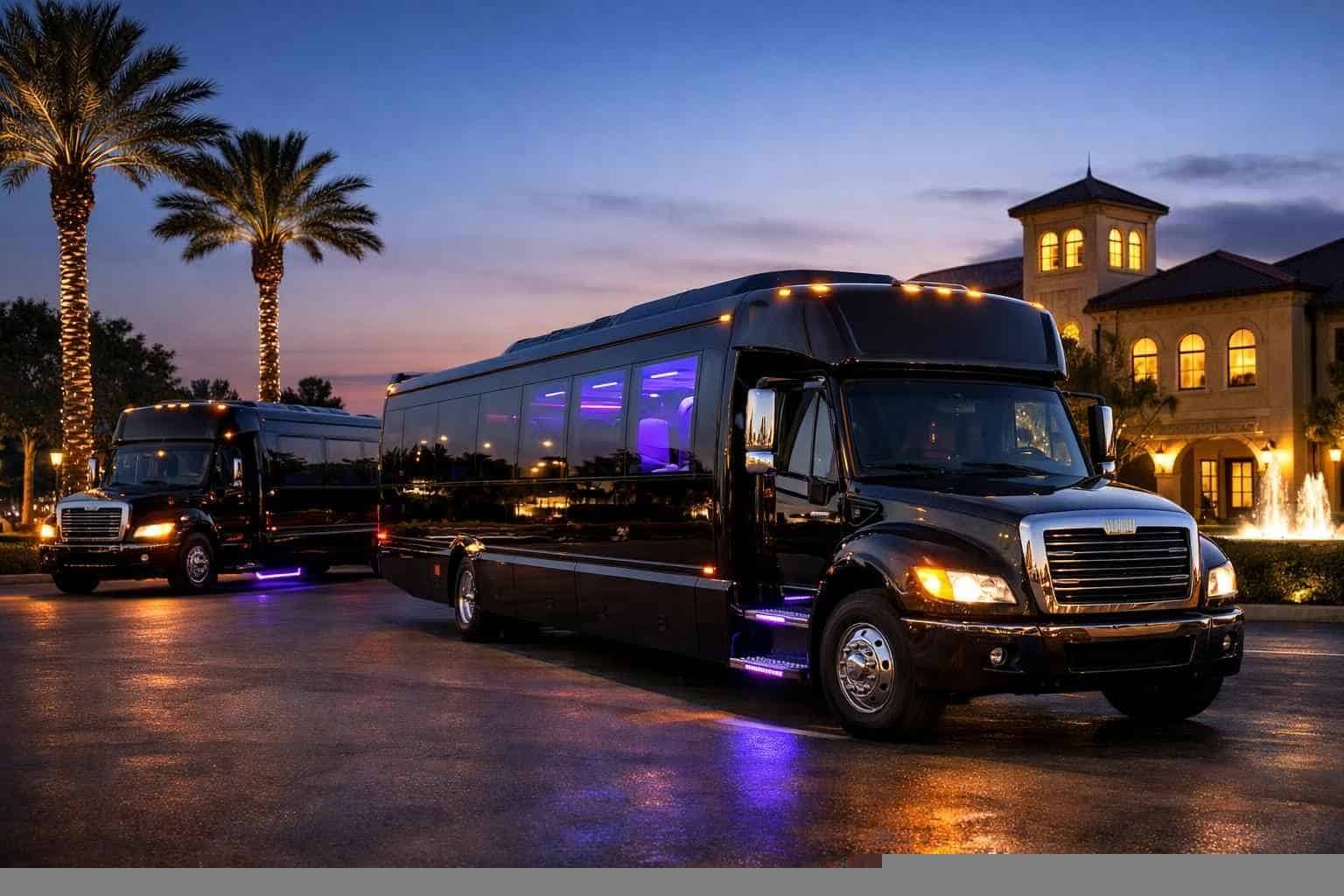 Black Party Buses in Friendswood Texas