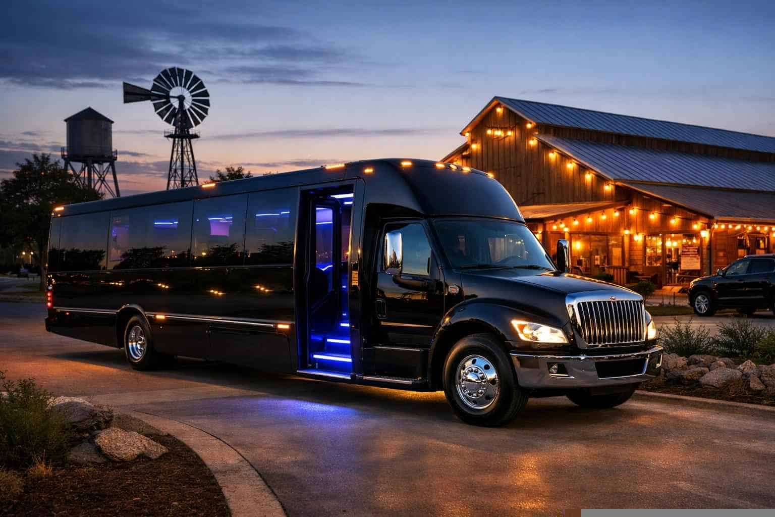 Black Party Buses in Tomball Texas
