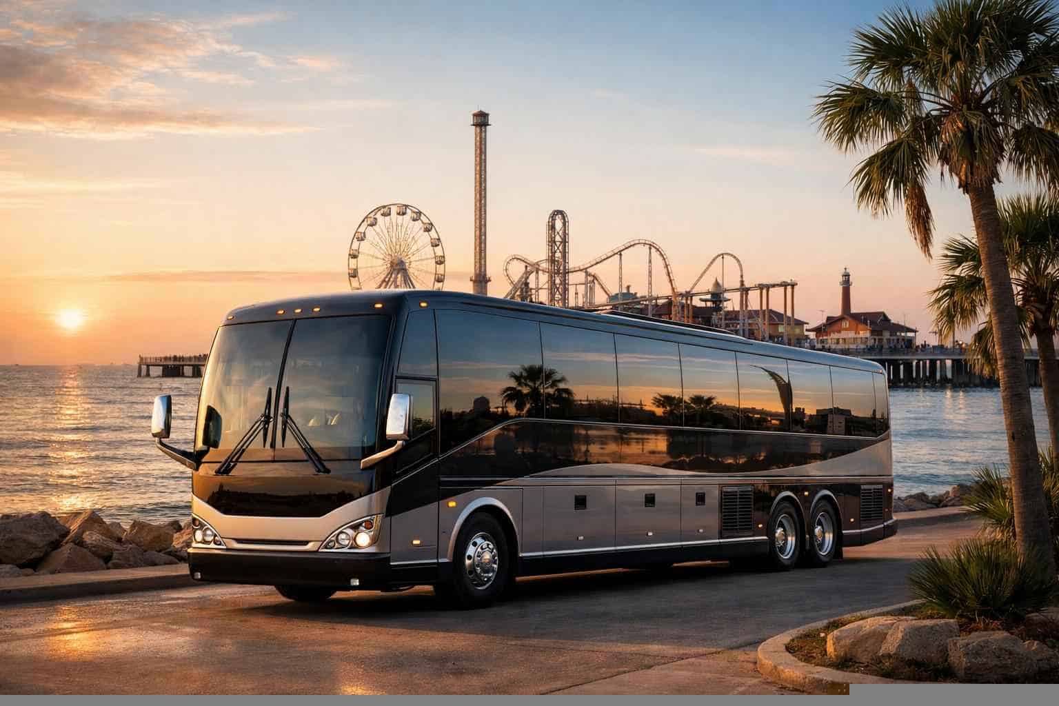 Bus Rental in Galveston Texas