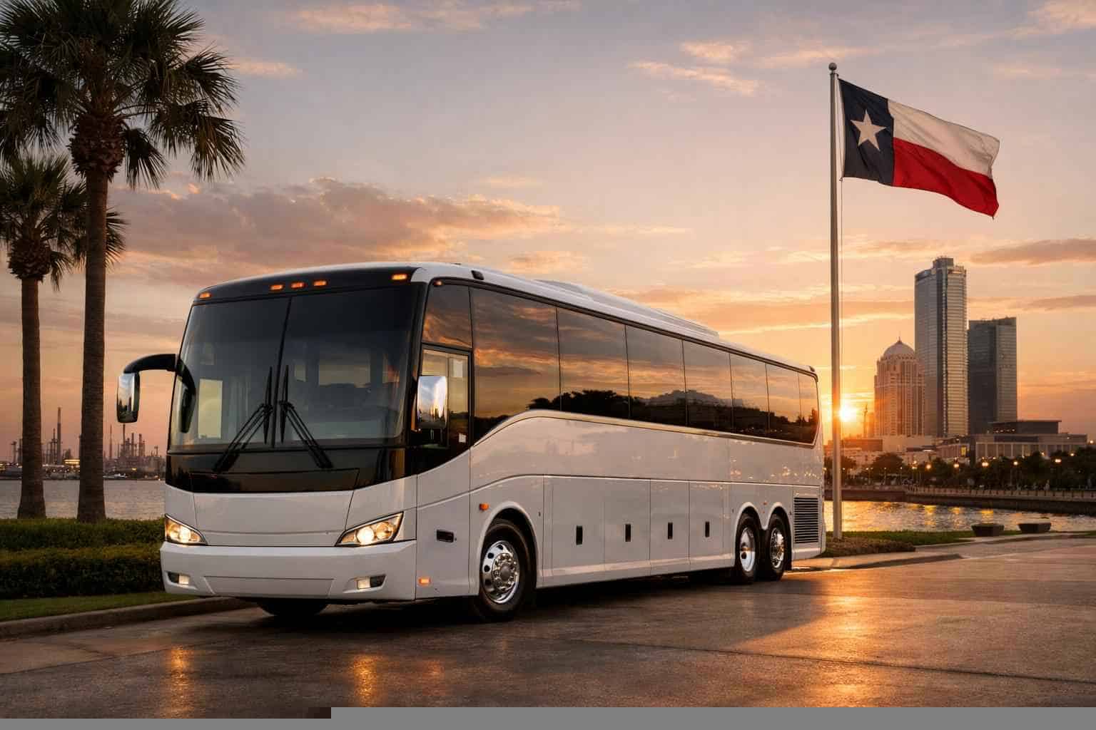 Charter Bus Rental in Texas City Texas