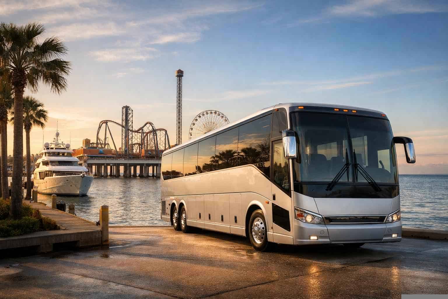Charter Bus Rental Near Me Galveston TX