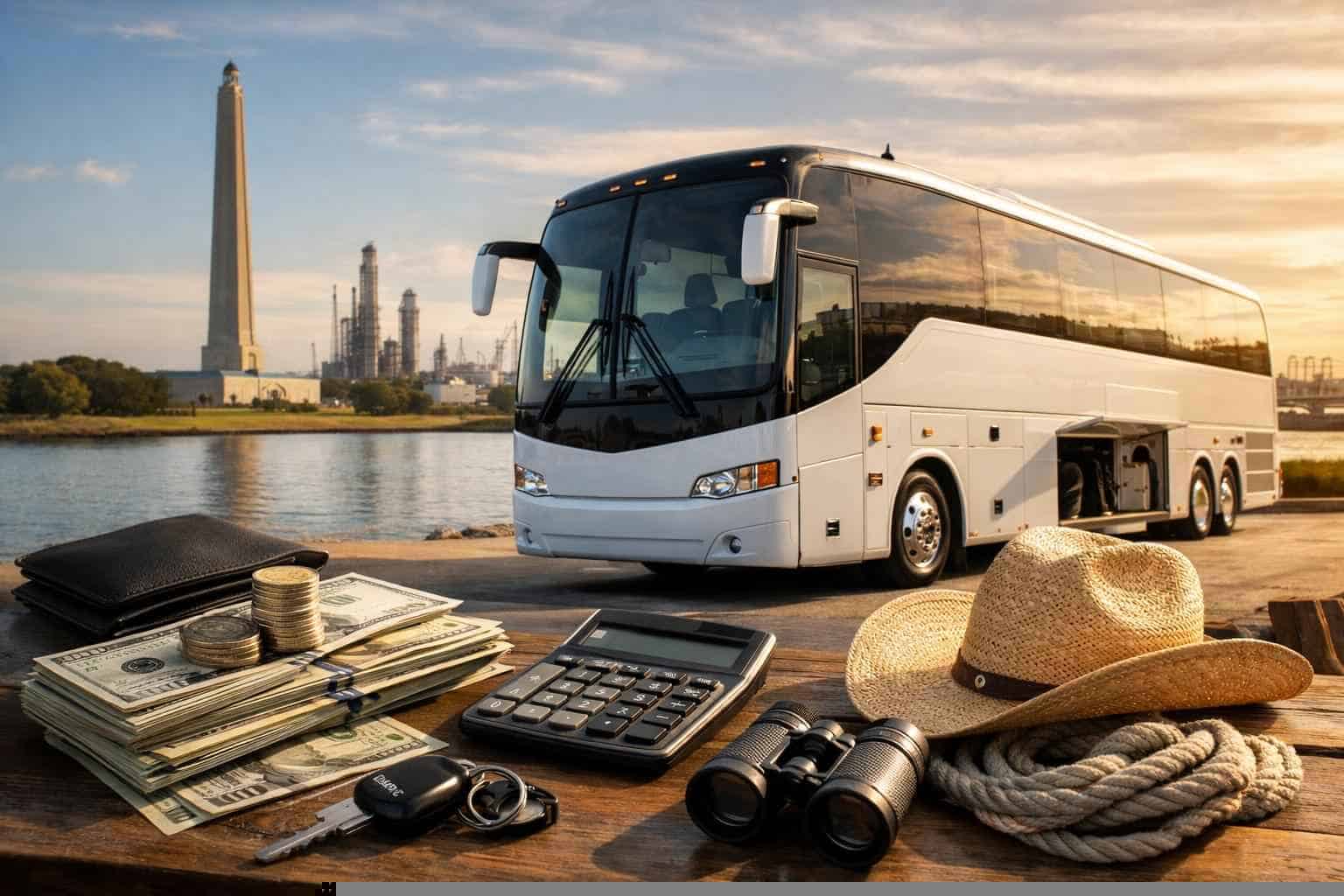 Charter Bus Rental Prices in La Porte TX