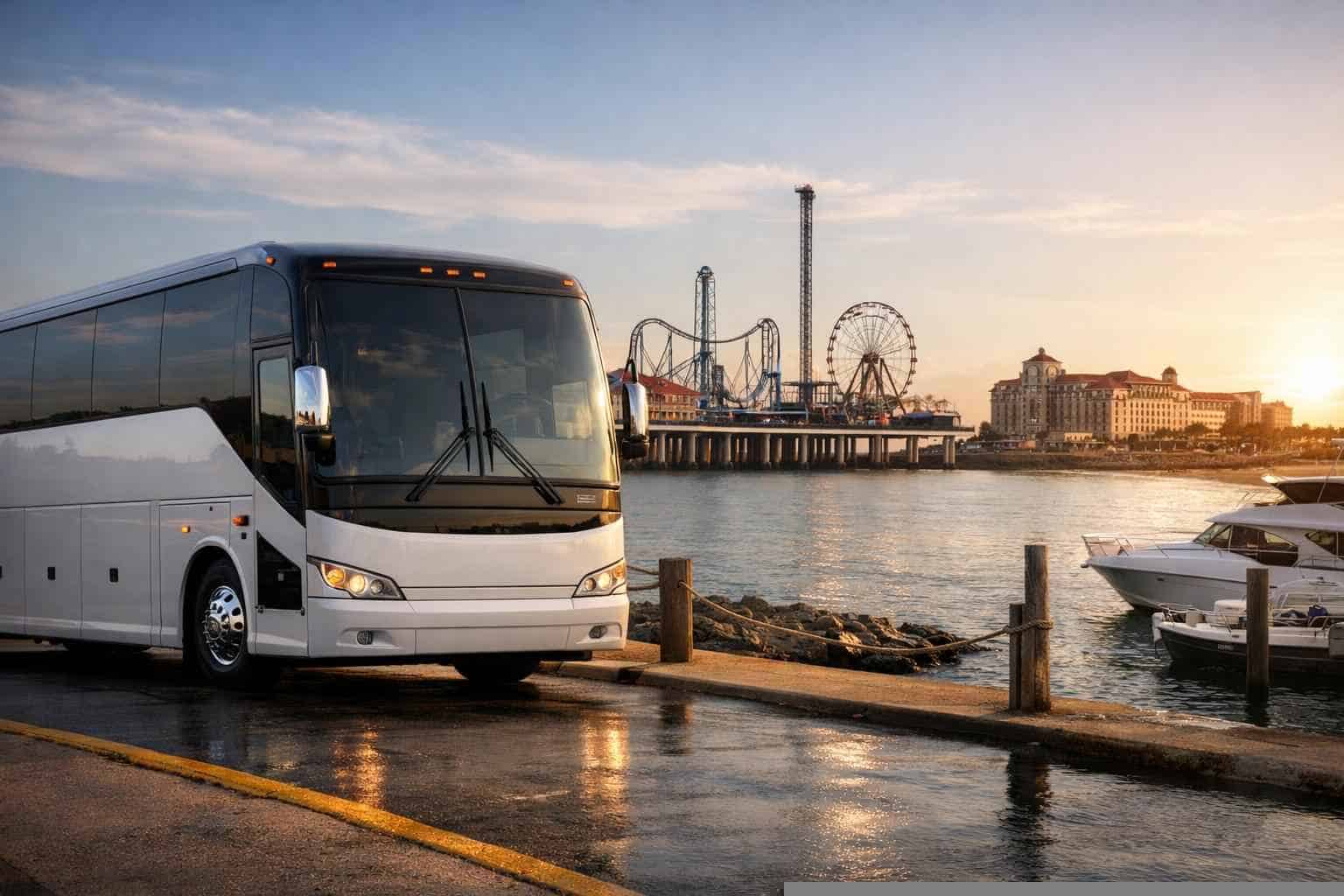 Charter Bus Service Galveston TX