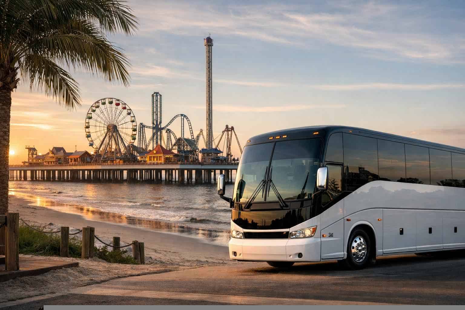 Charter Buses in Galveston Texas