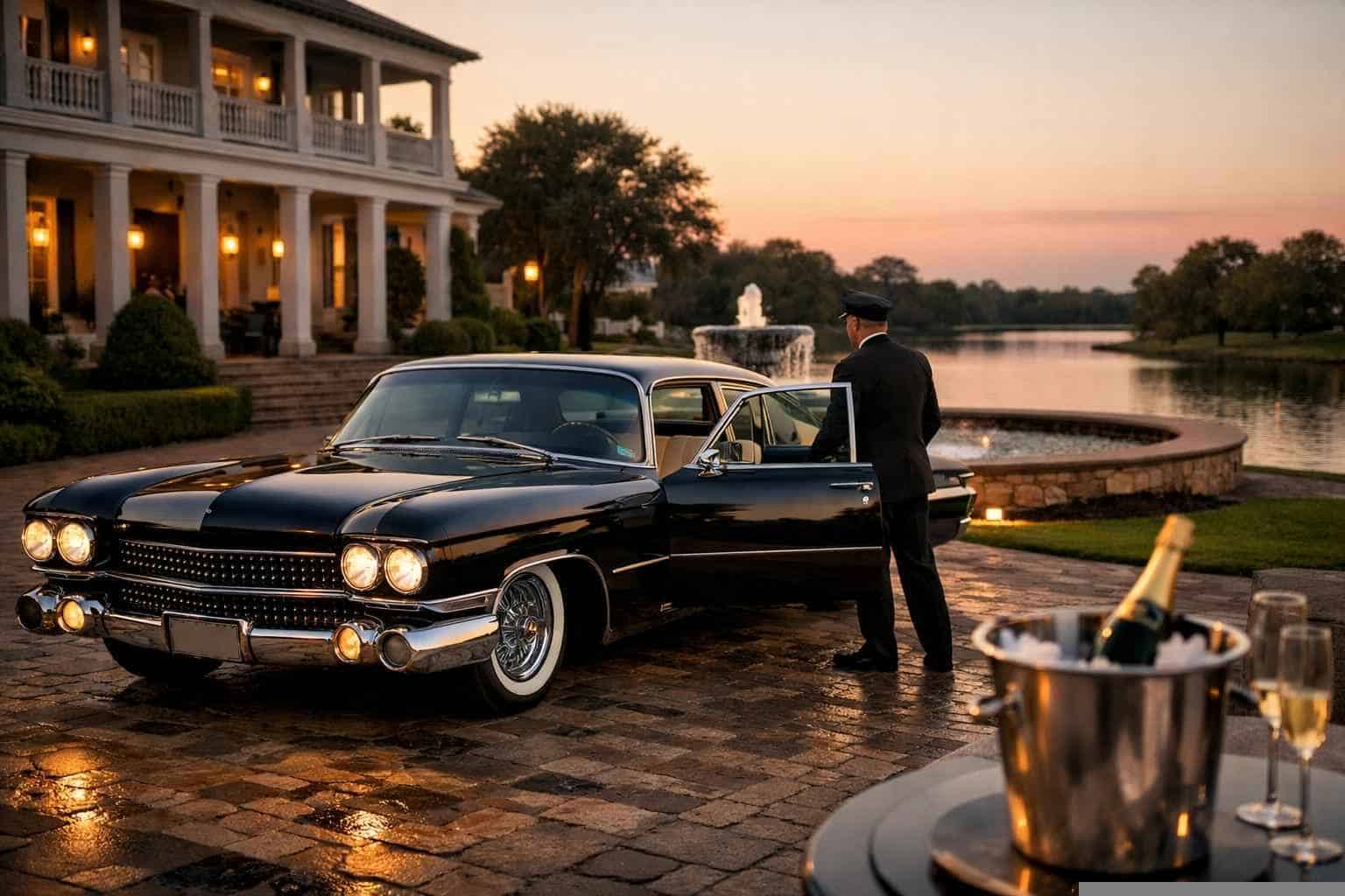 Classic Car Chauffeur Service Prices in Friendswood TX