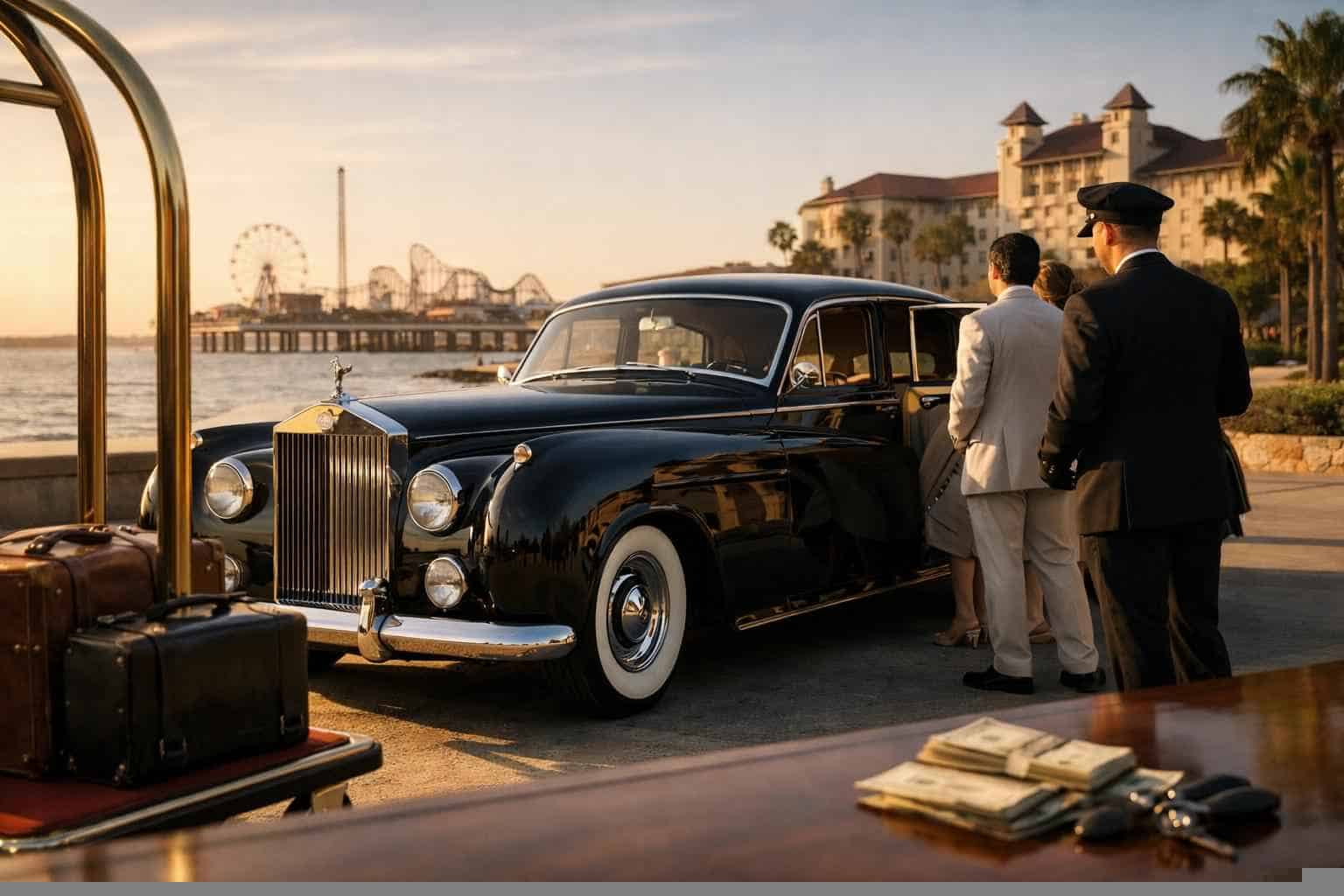 Classic Car Chauffeur Service Prices In Galveston TX