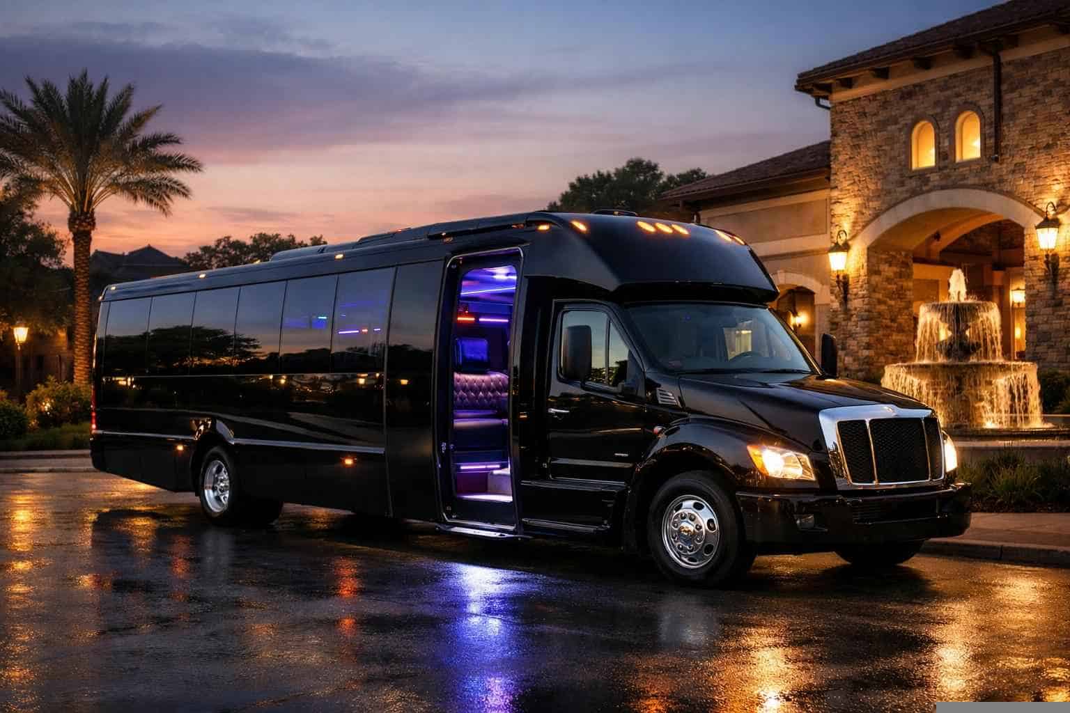 Friendswood Texas Black Party Bus Rental