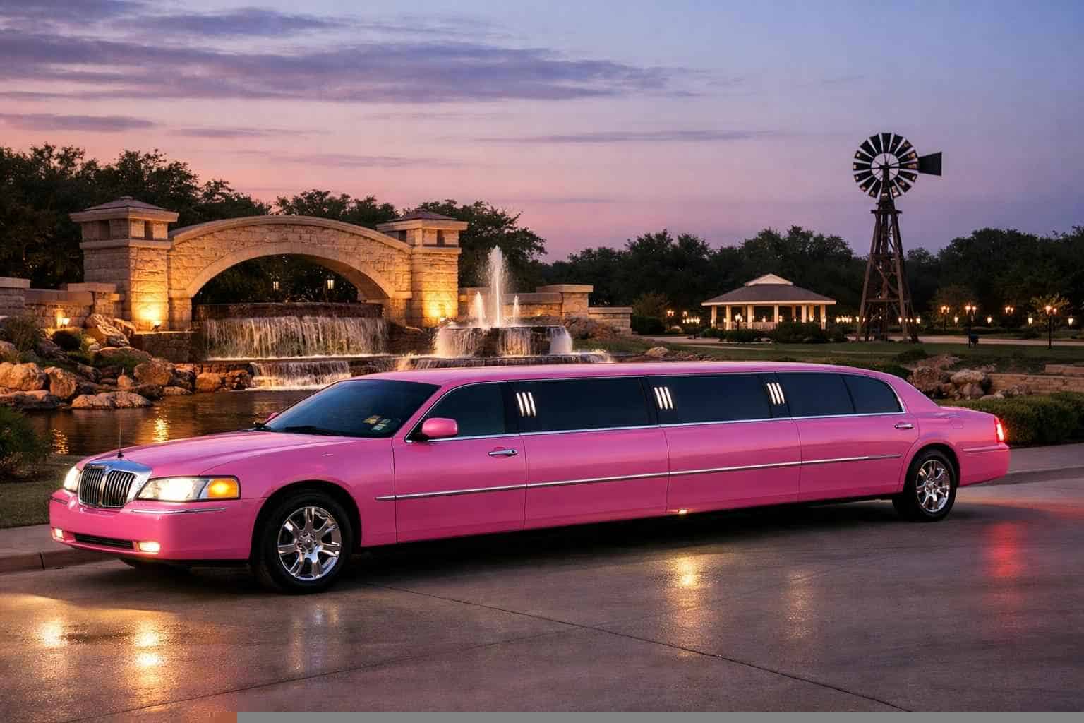 Friendswood Texas Pink Limo Rental