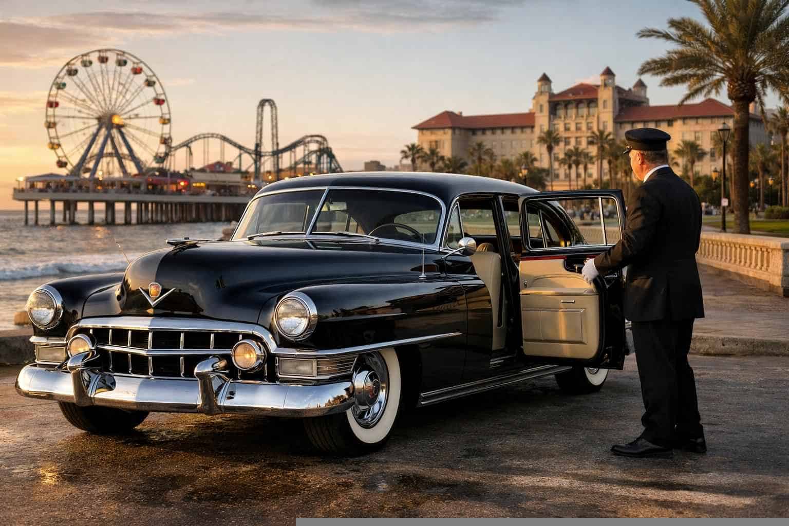 Galveston Texas Classic Car Chauffeur Service