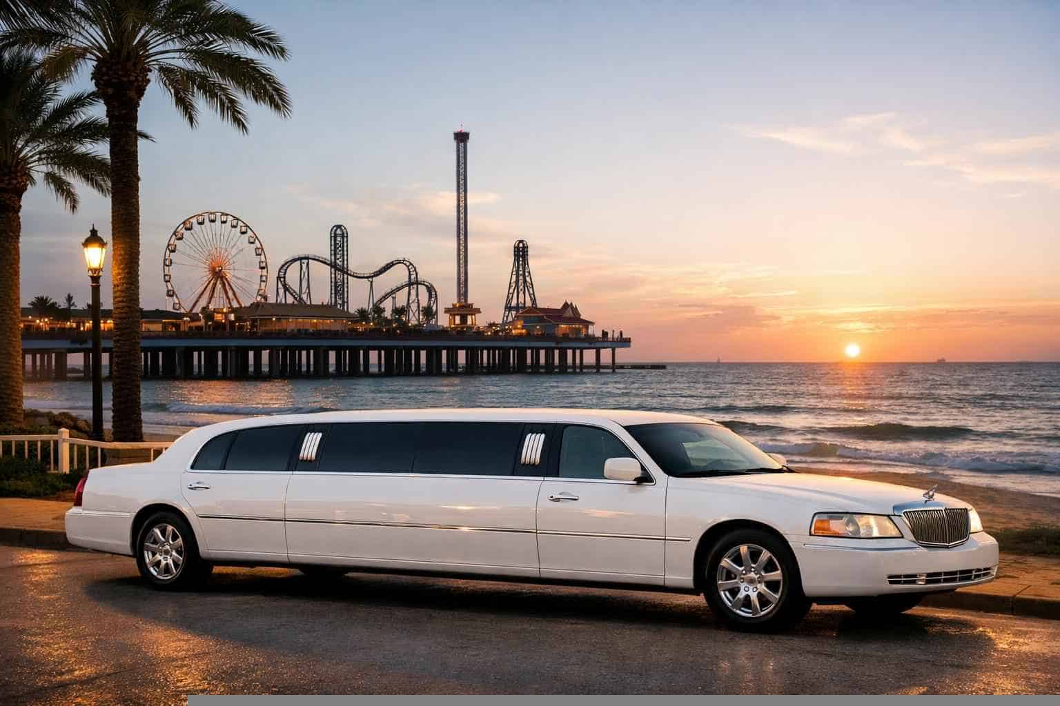 Galveston Texas White Limo Rental