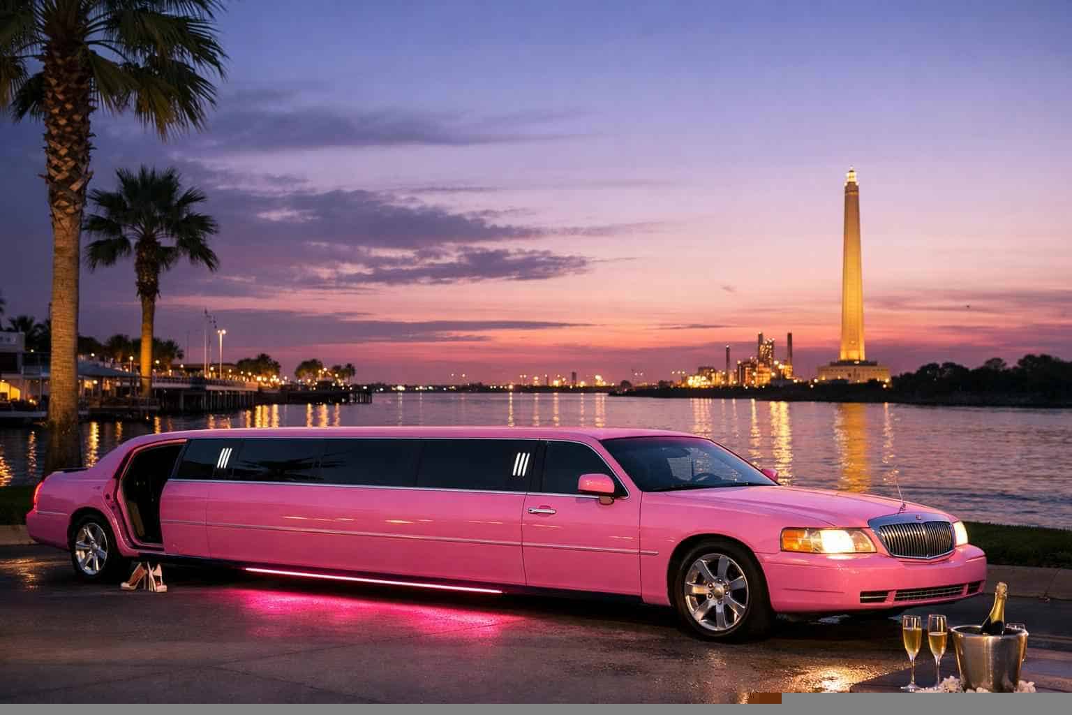La Porte Texas Pink Limo Rental