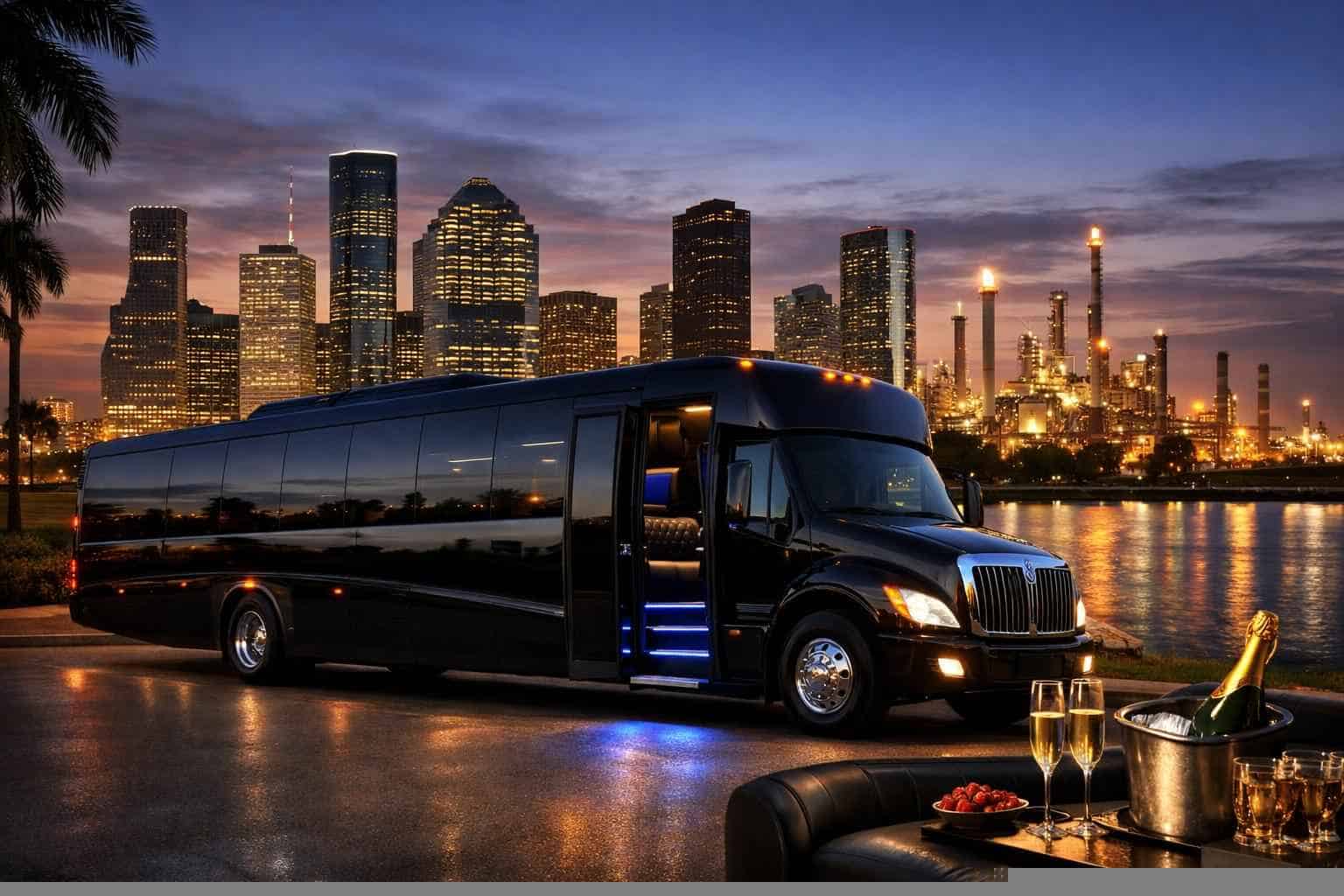 Limo Bus Rental in Texas City Texas