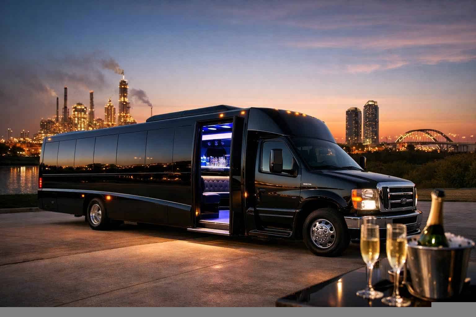 Limo Bus Rental Near Me Texas City TX
