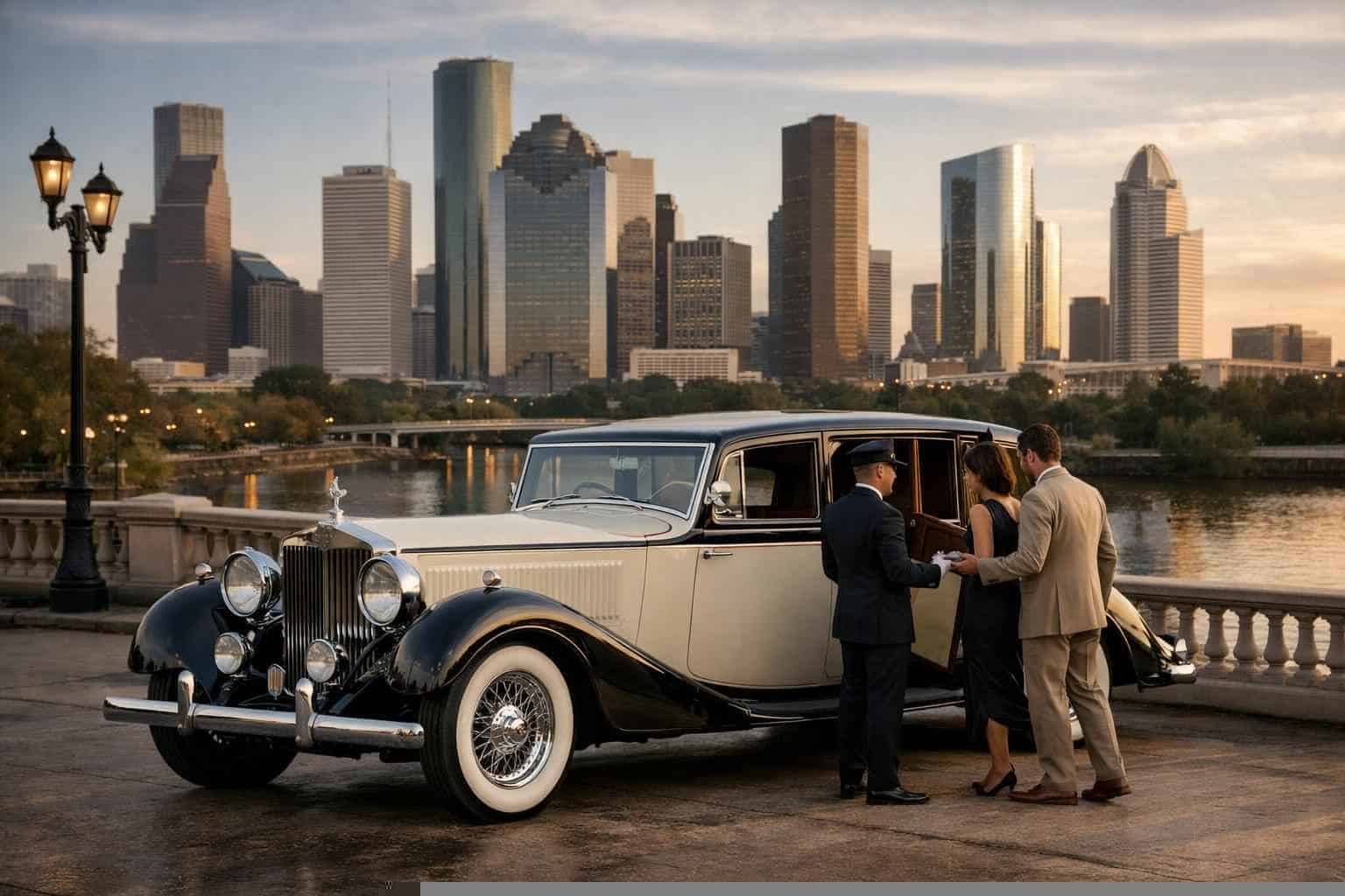 Luxury Antique Vehicle Rental with Driver in Texas City Texas