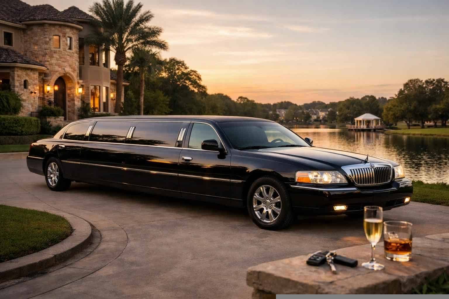 Luxury Black Limo Rental in Friendswood Texas