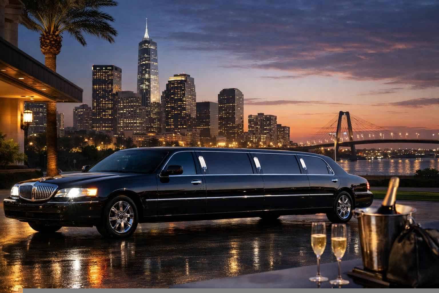 Luxury Black Limo Rental in Texas City Texas
