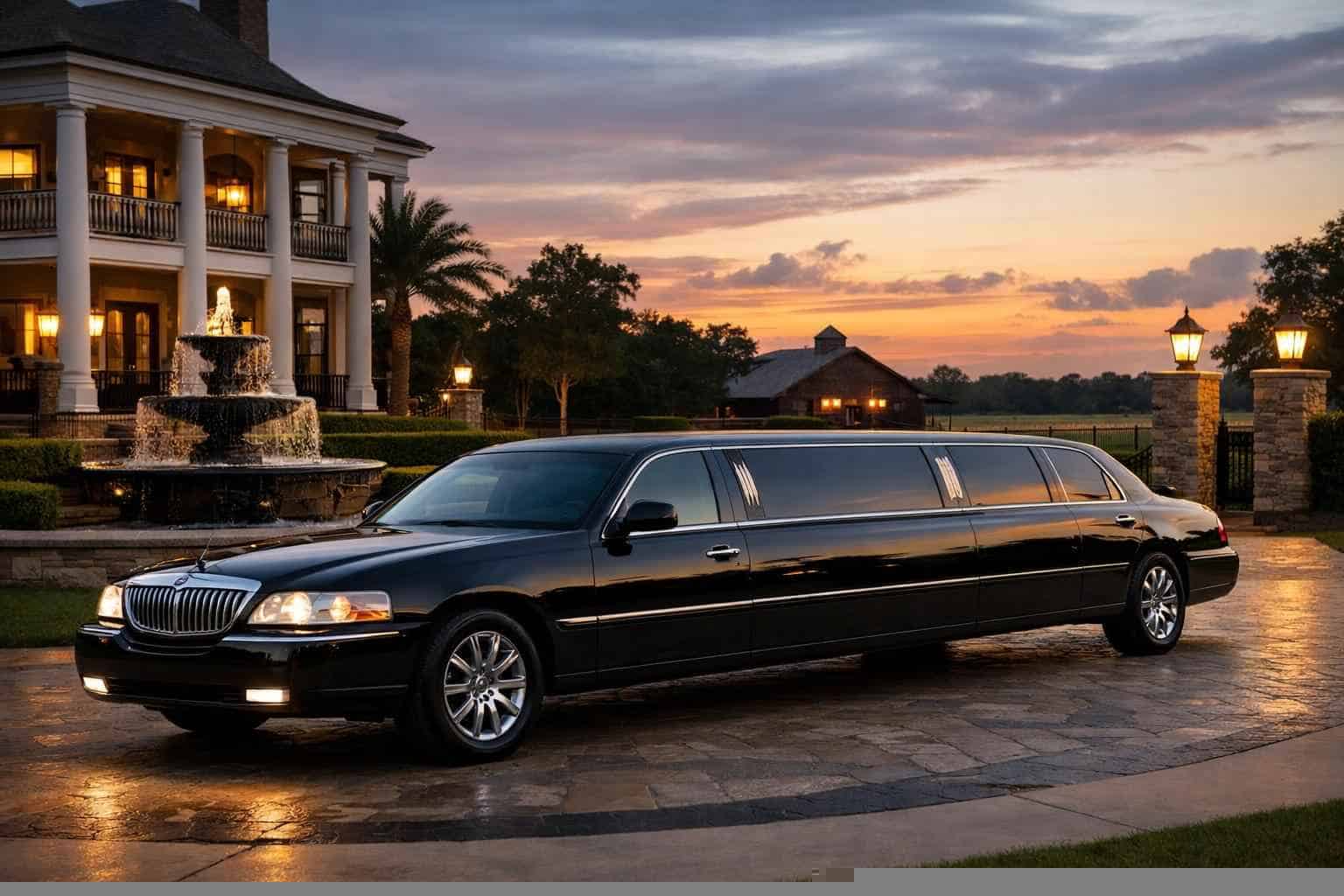 Luxury Black Limo Rental in Tomball Texas
