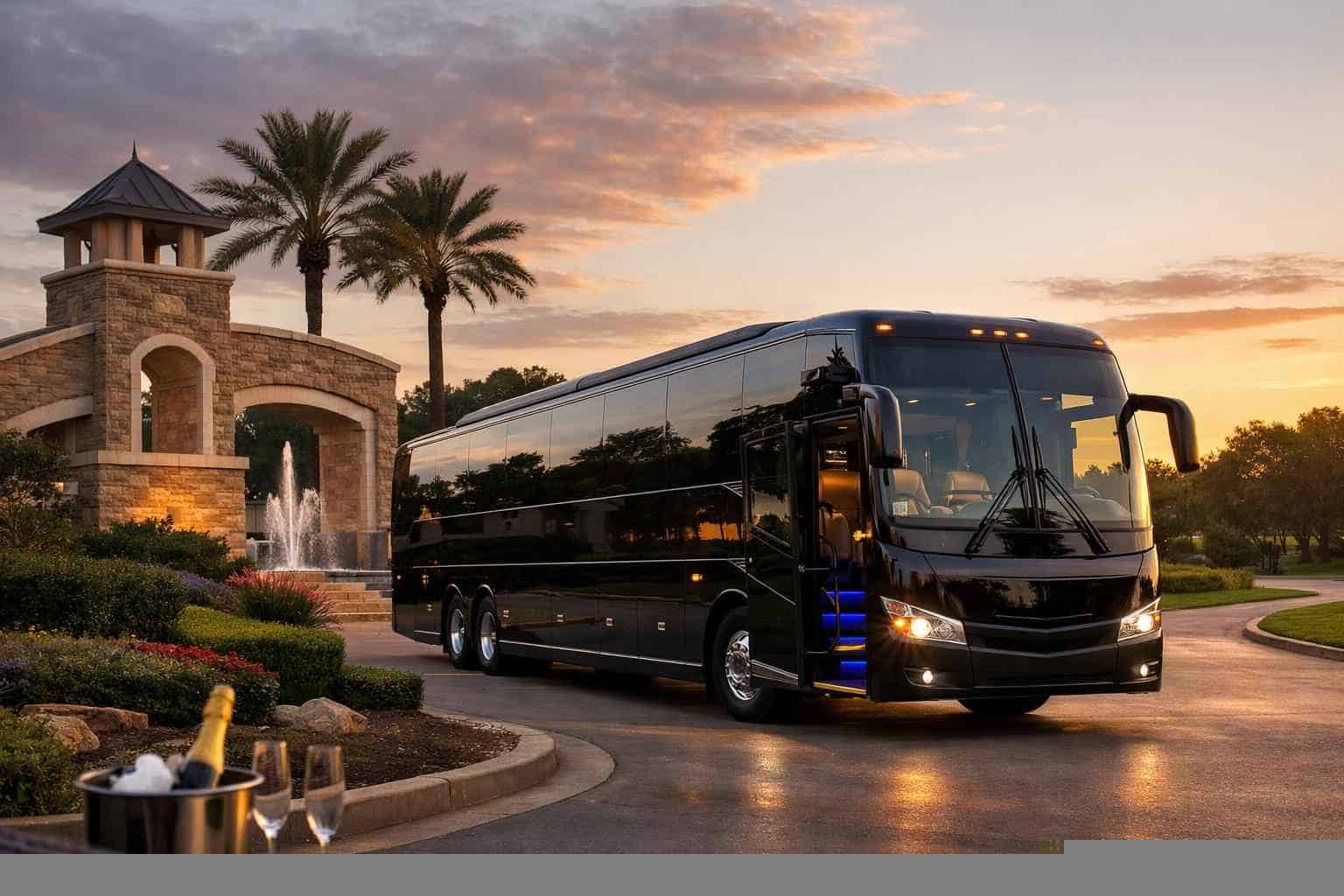 Luxury Bus Rental in Friendswood Texas