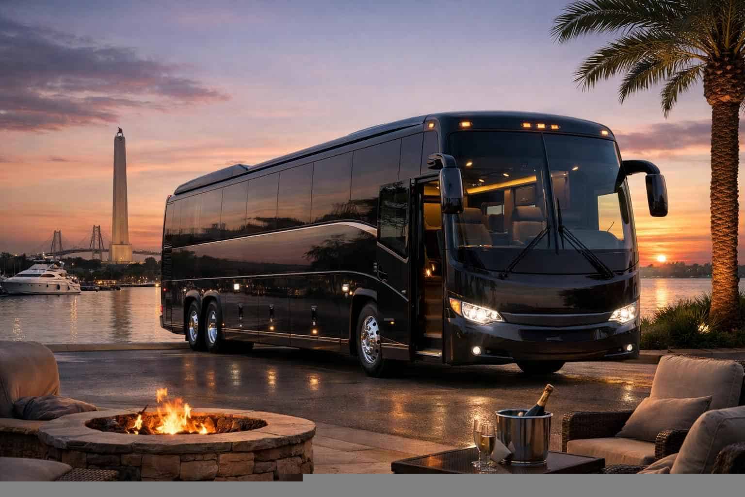Luxury Bus Rental in La Porte Texas