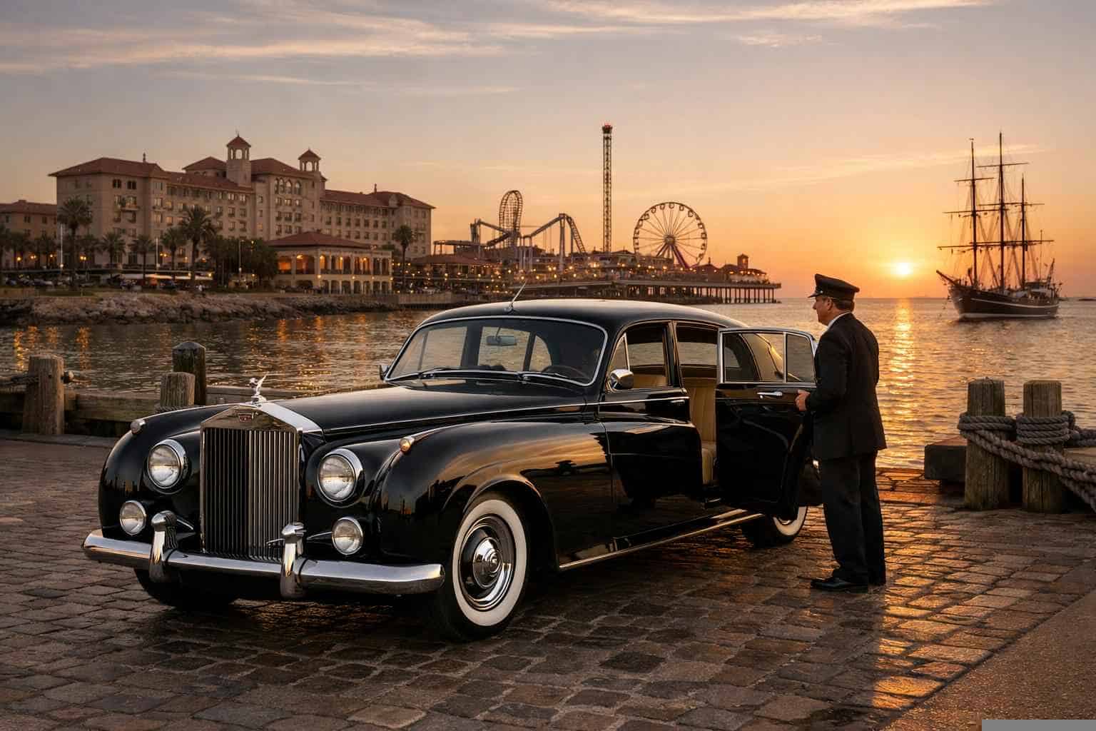 Luxury Classic Car Chauffeur Service In Galveston Texas