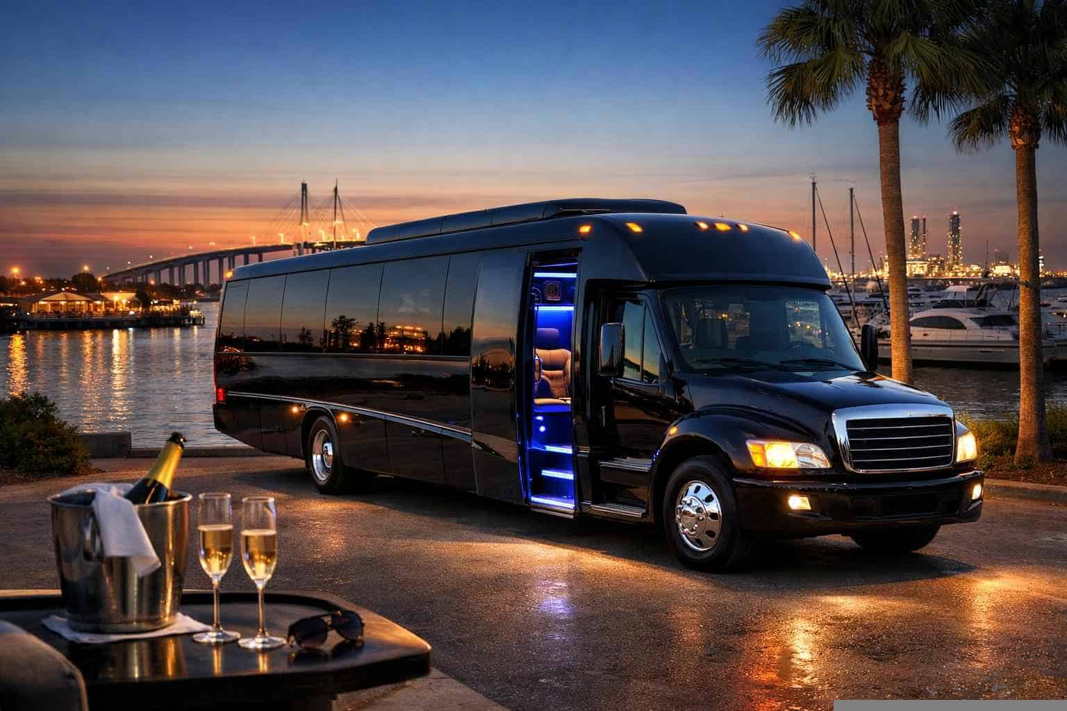 Luxury Limo Bus Rental in La Porte Texas