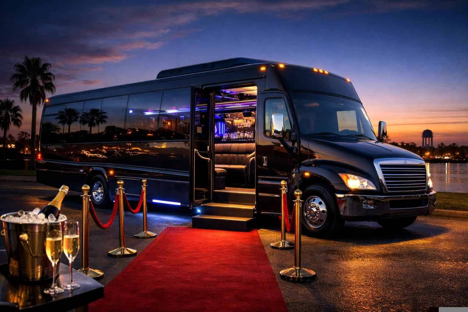 Luxury Party Bus Rental In Deer Park Texas