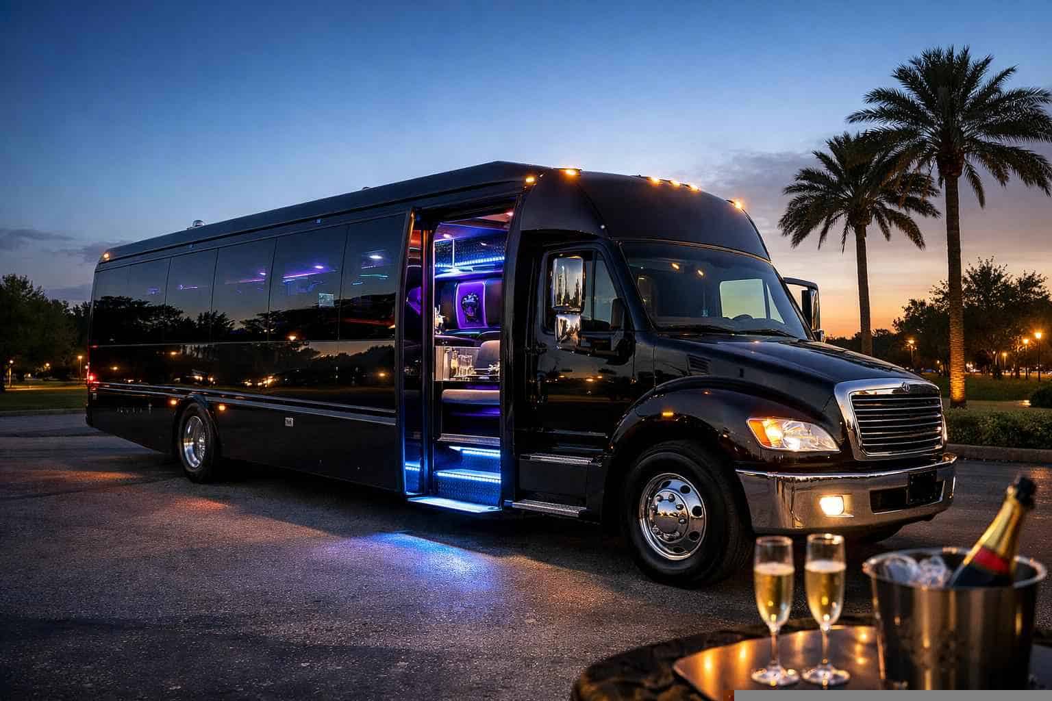 Luxury Party Bus Rental in Friendswood Texas