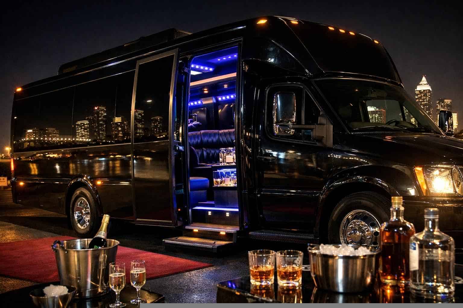 Luxury Party Bus Rental in Texas City Texas