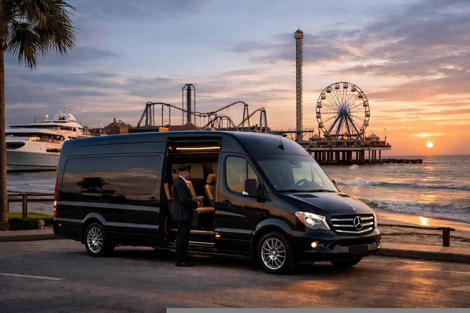 Luxury Passenger Van with Driver in Galveston Texas
