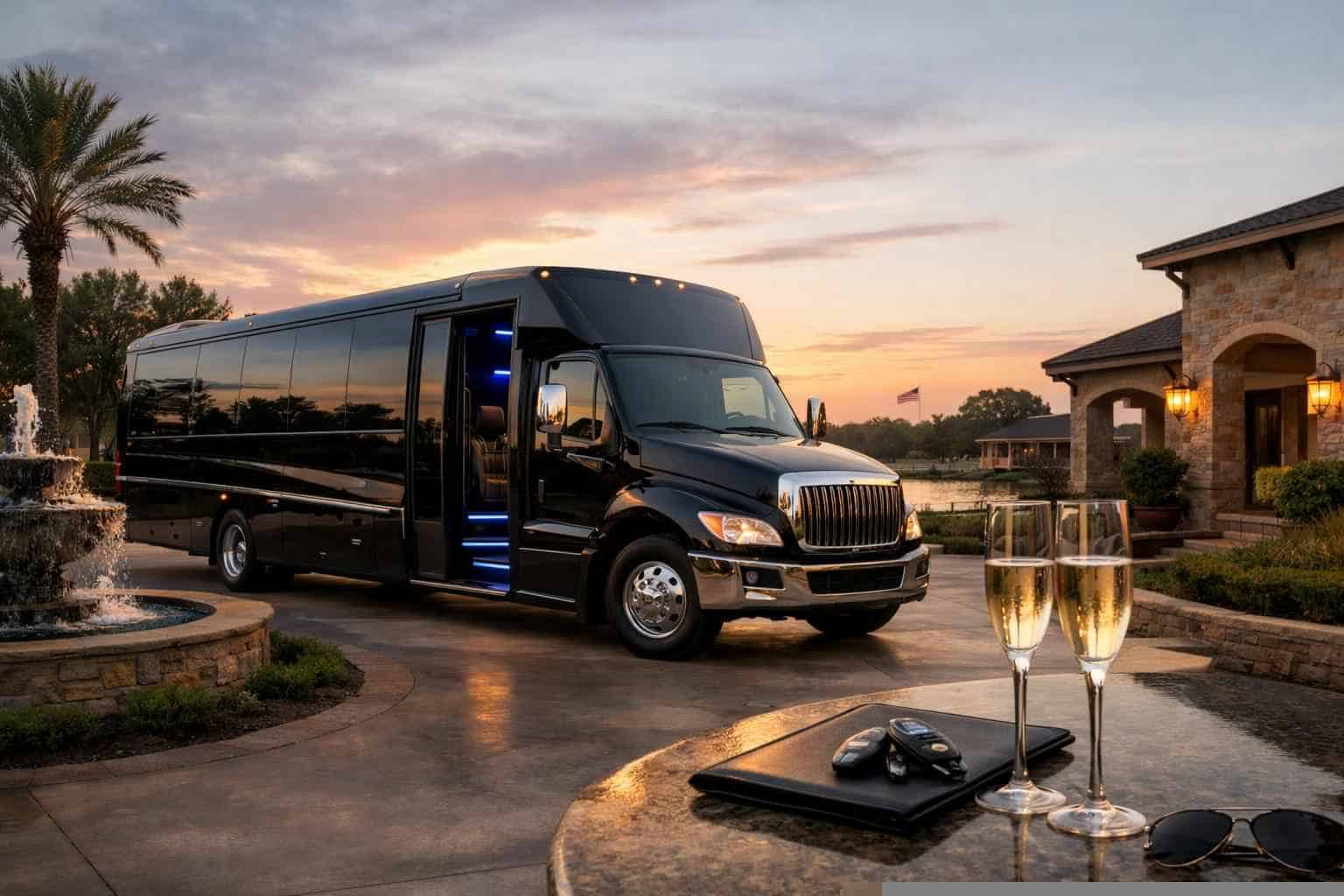 Luxury Shuttle Bus Rental In Deer Park Texas