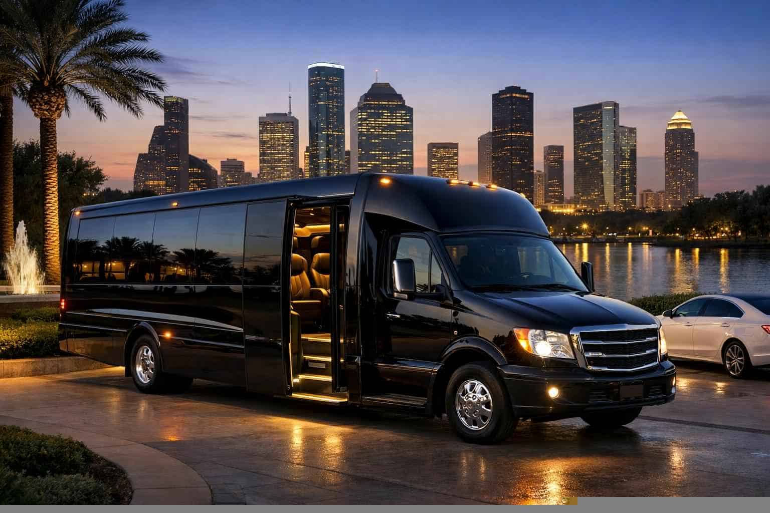 Luxury Shuttle Bus Rental in Texas City Texas