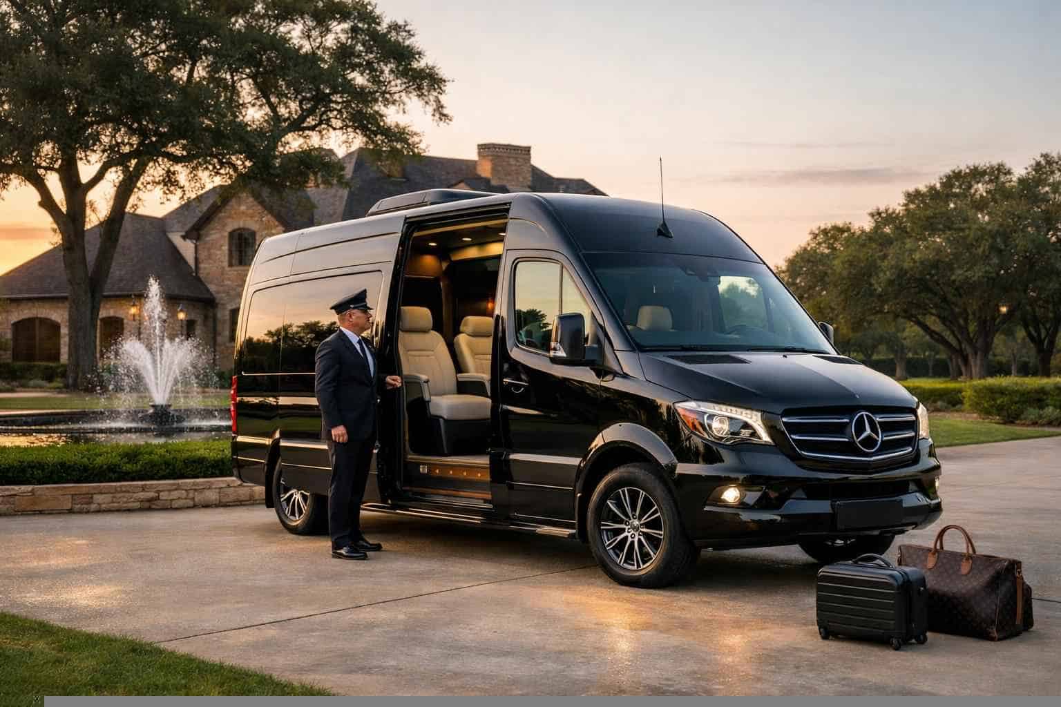 Luxury Sprinter Van Rental with Driver in Friendswood Texas