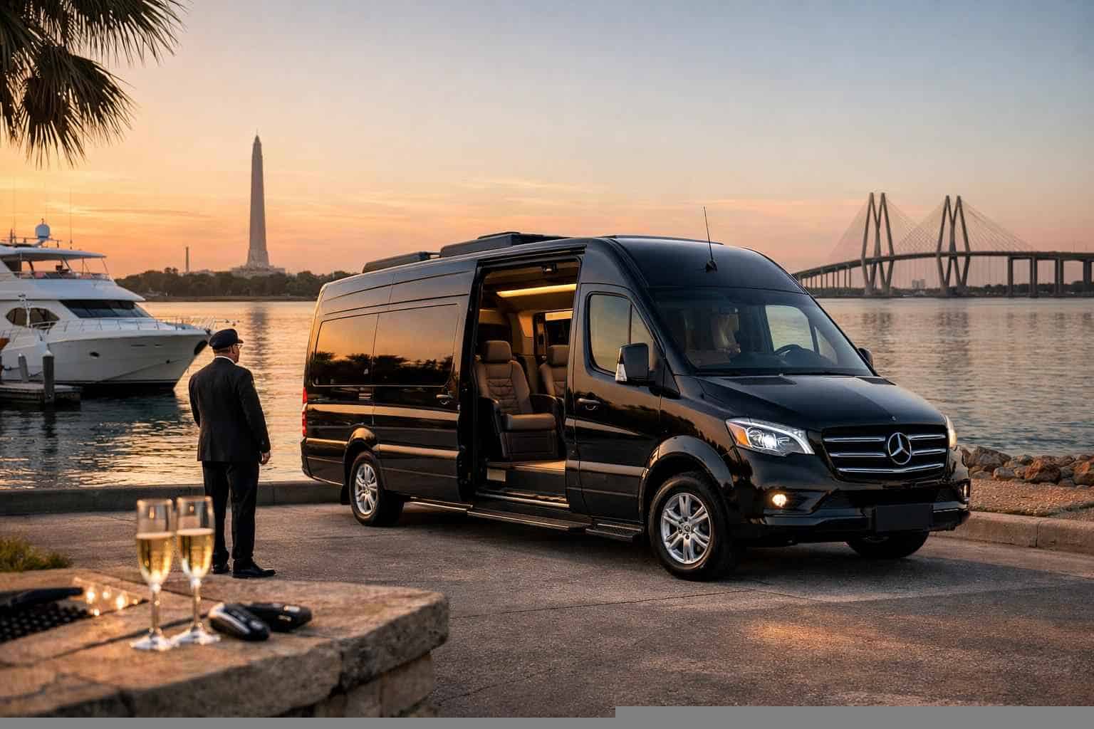 Luxury Sprinter Van Rental with Driver in La Porte Texas
