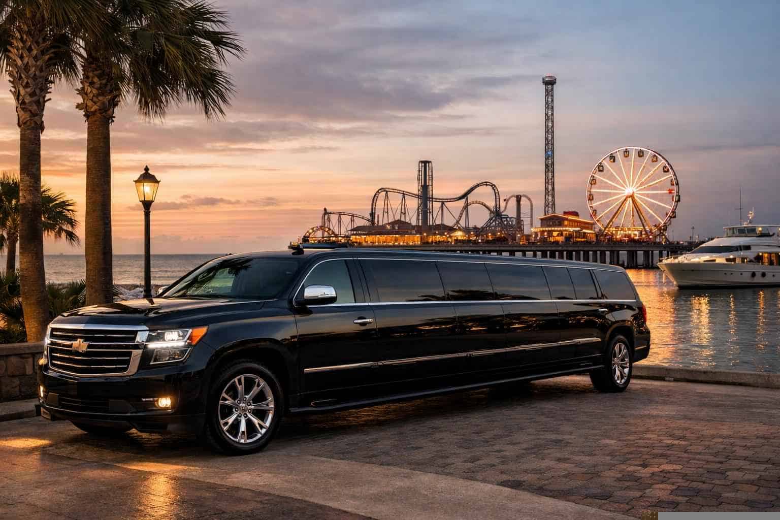 Luxury SUV Limousine Rental in Galveston Texas