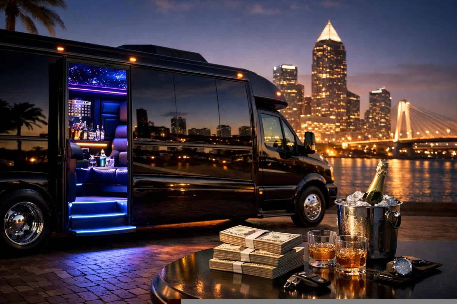 Party Bus Rental Prices in Texas City TX