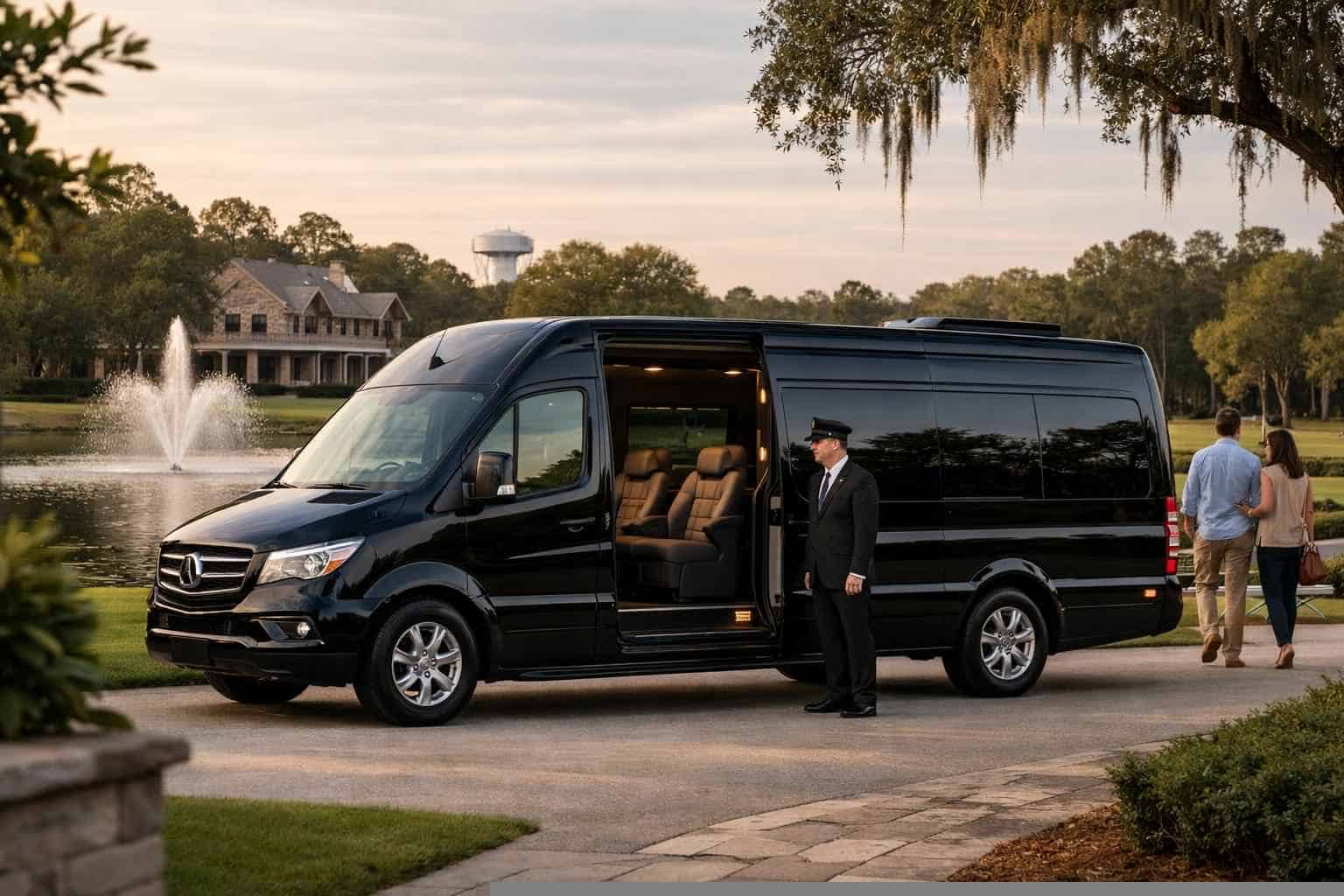 Passenger Van with Driver in Friendswood Texas