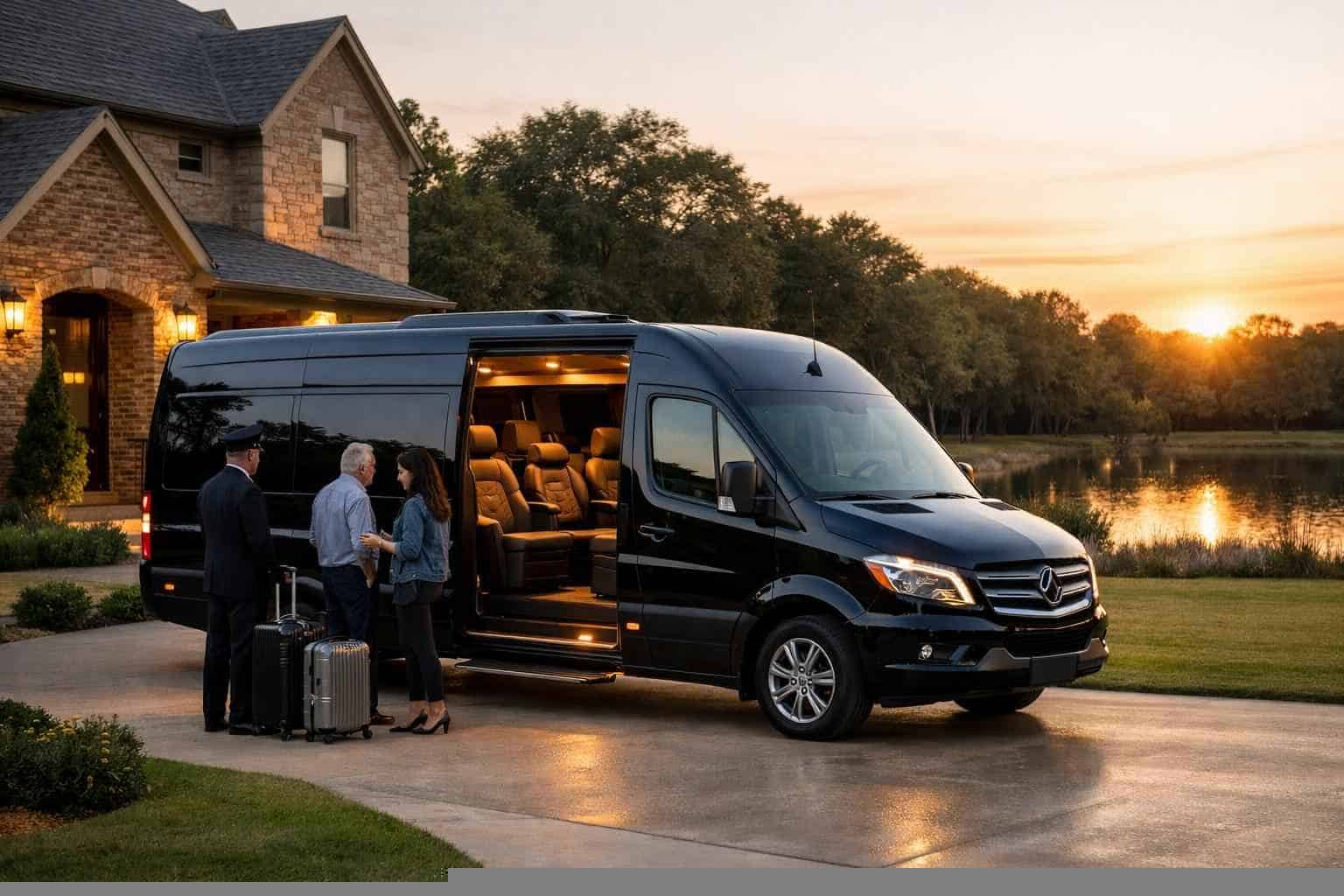 Passenger Van with Driver Near Me Friendswood TX