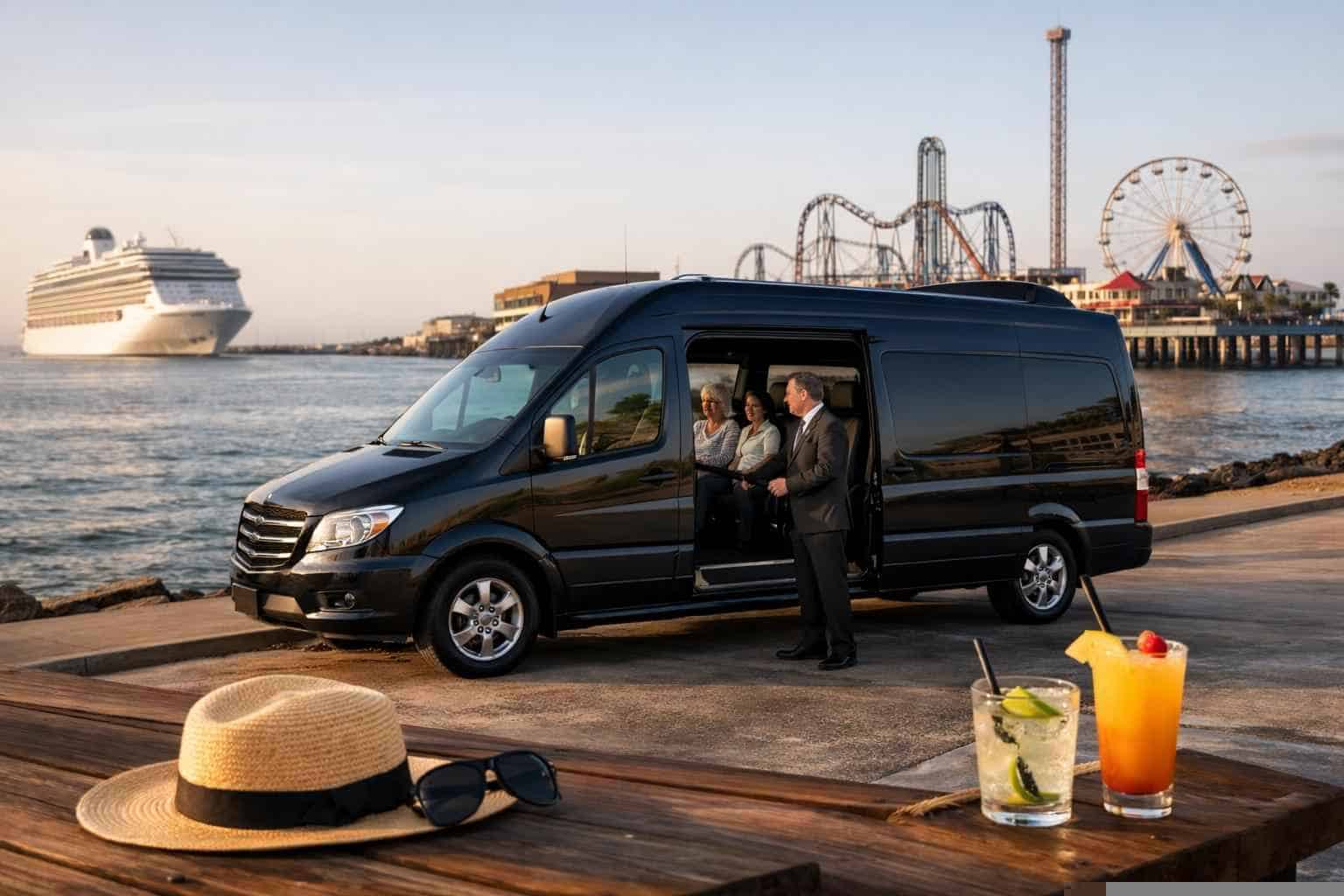 Passenger Van with Driver Prices in Galveston TX