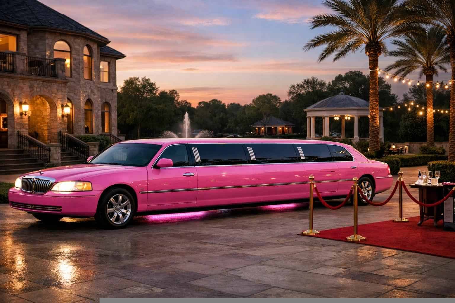 Pink Limo Rental Friendswood TX