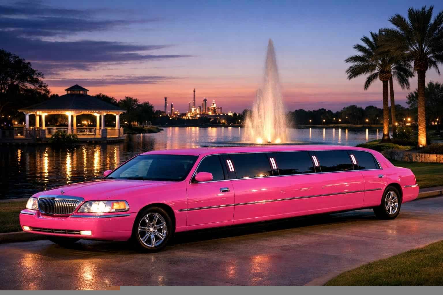 Pink Limo Rental In Deer Park Texas