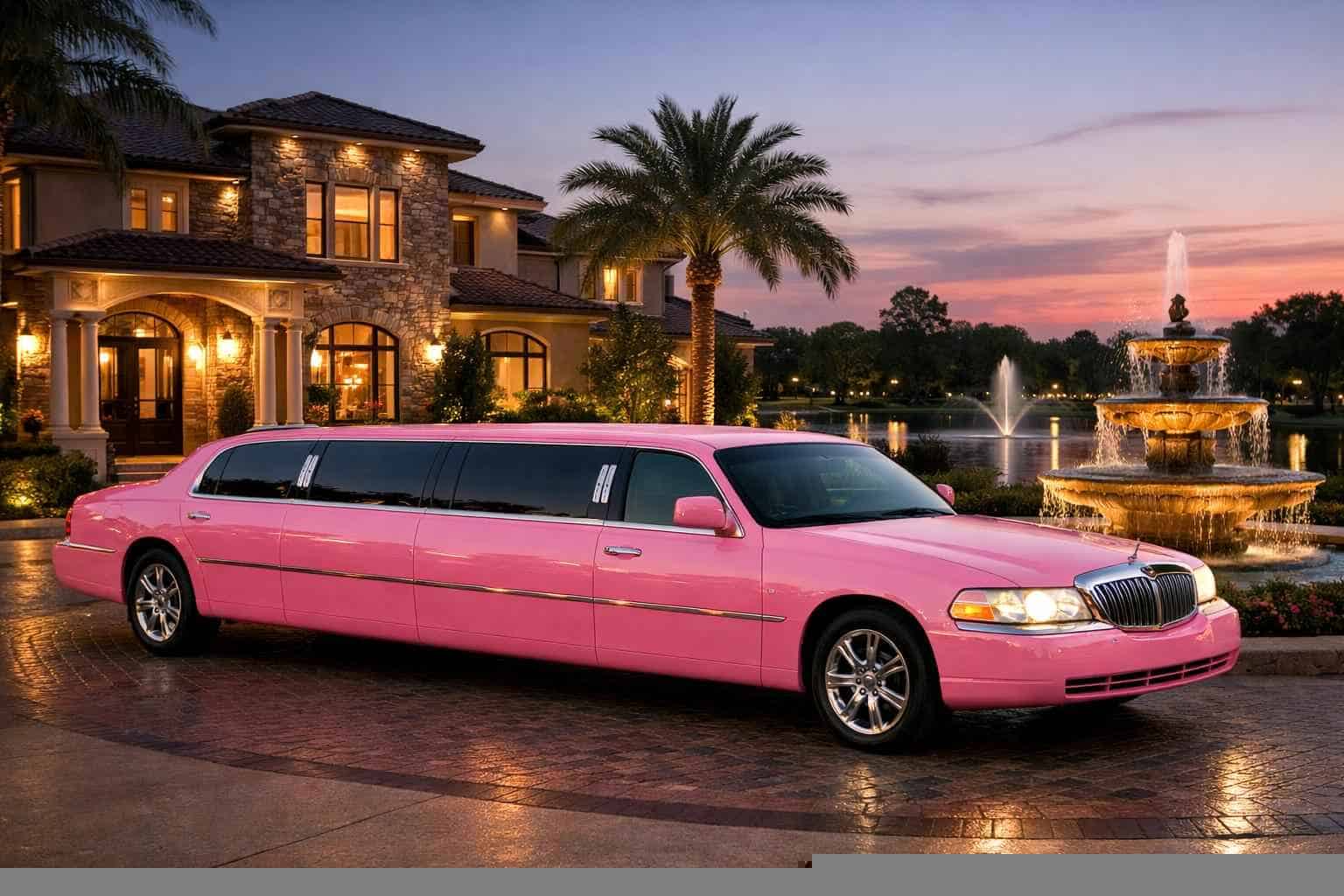 Pink Limo Rental in Friendswood Texas