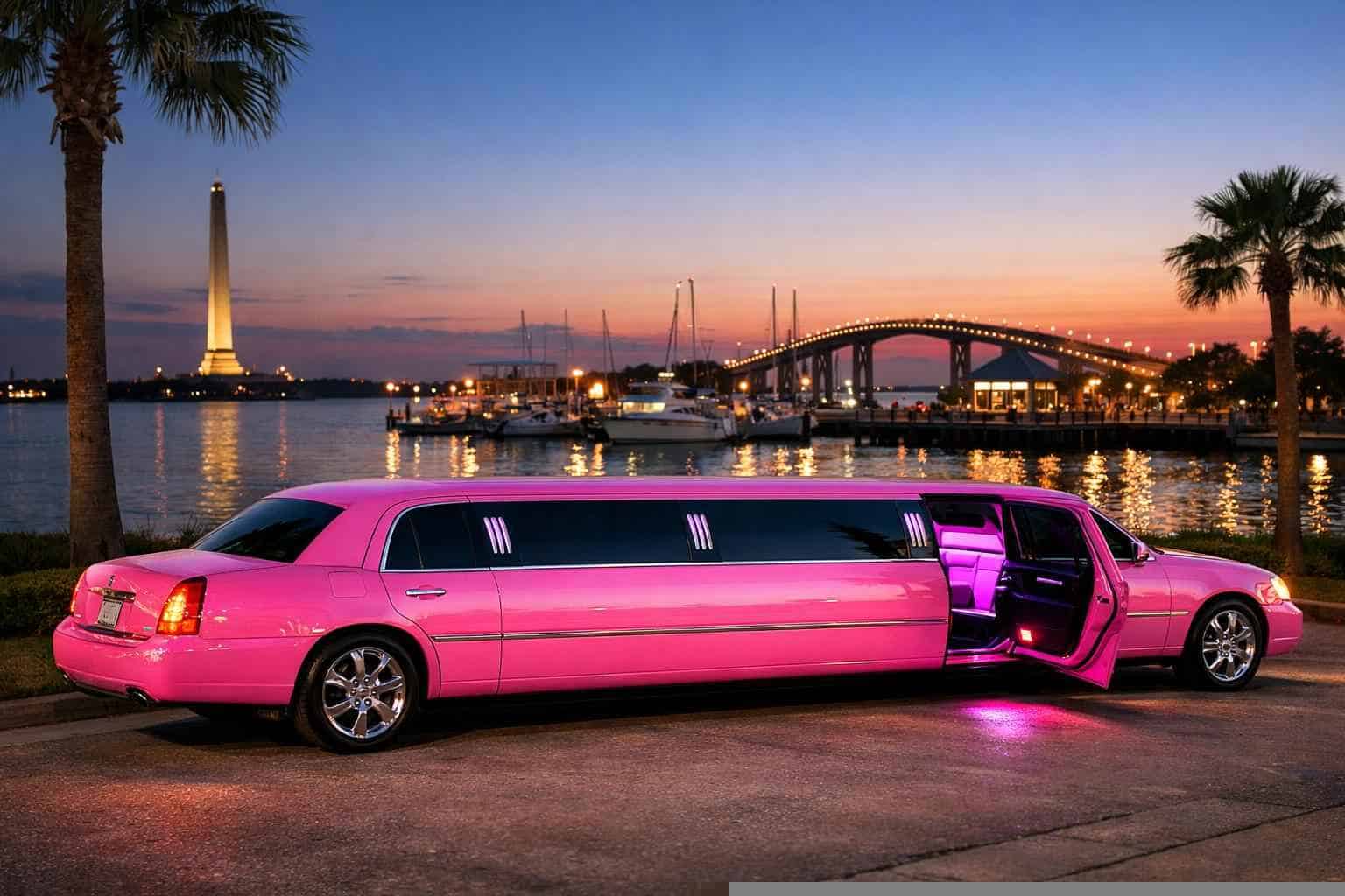Pink Limo Rental in La Porte Texas