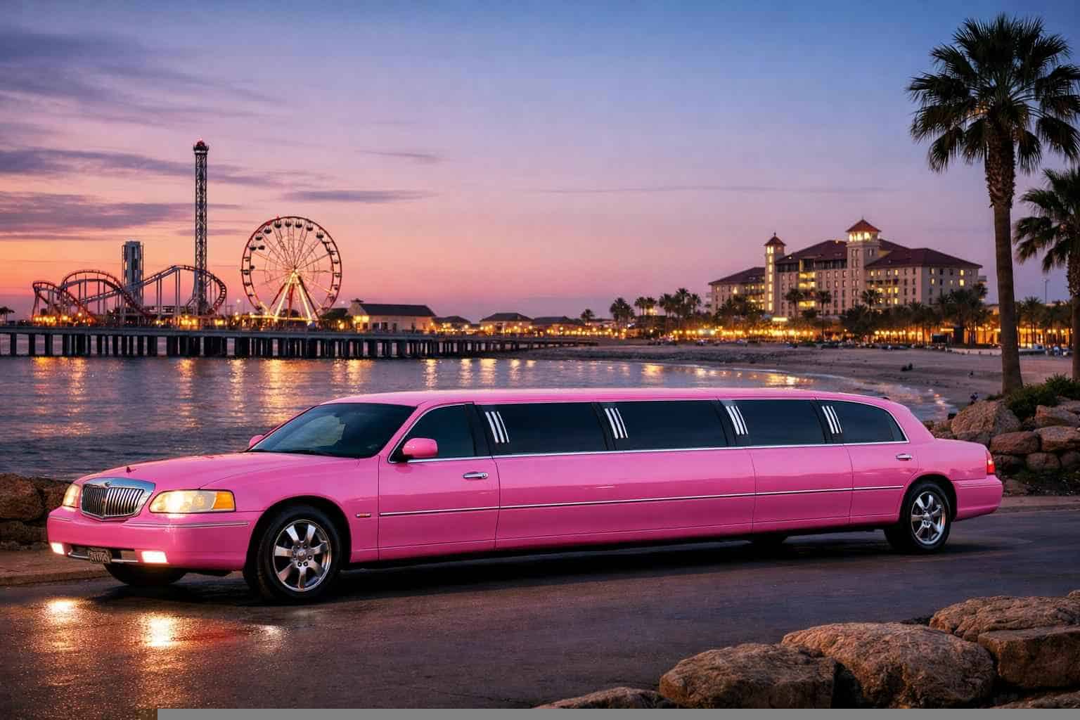 Pink Limo Rental Near Me Galveston TX