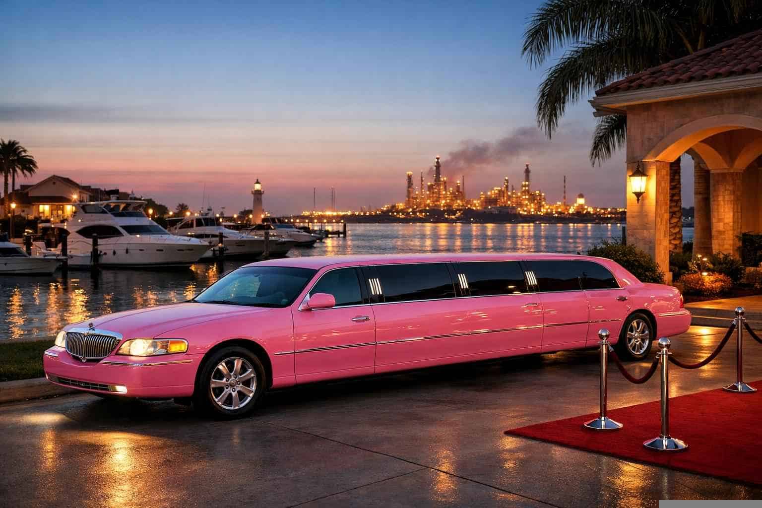 Pink Limo Rental Near Me La Porte TX