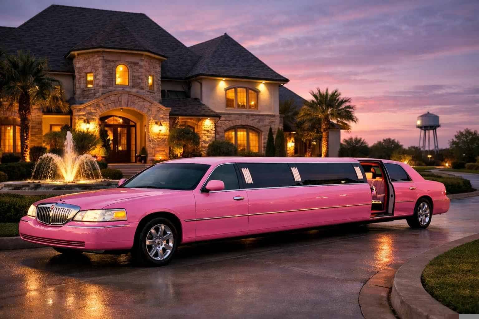Pink Limo Rental Near Me Tomball TX